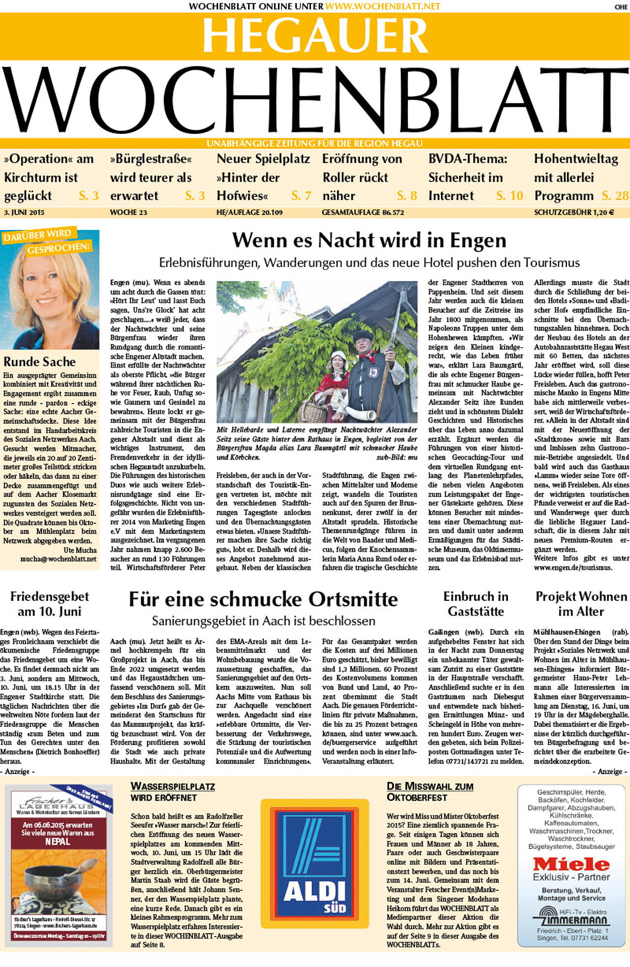 Ausgabe 23 vom 03. Juni 2015