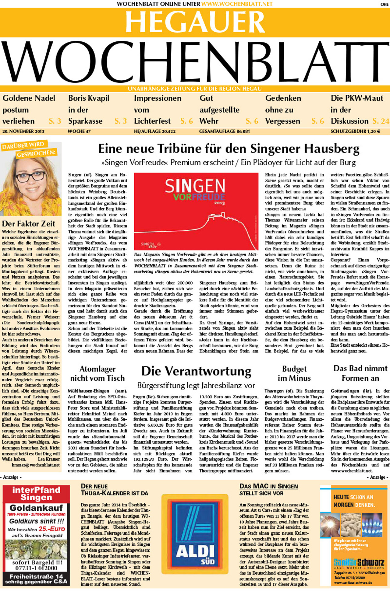 Ausgabe 47 vom 20. November 2013