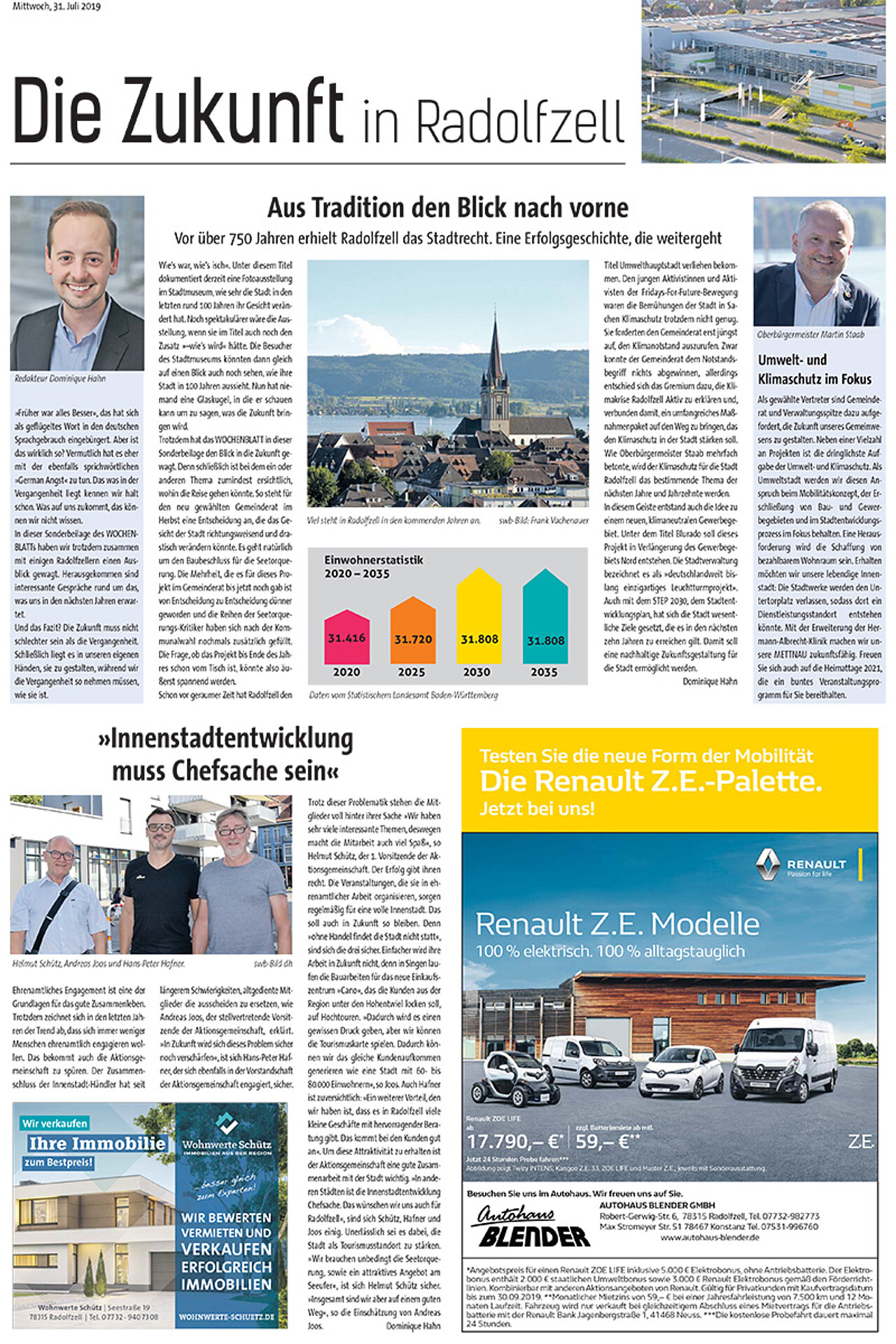Sonderausgabe vom 31. Juli