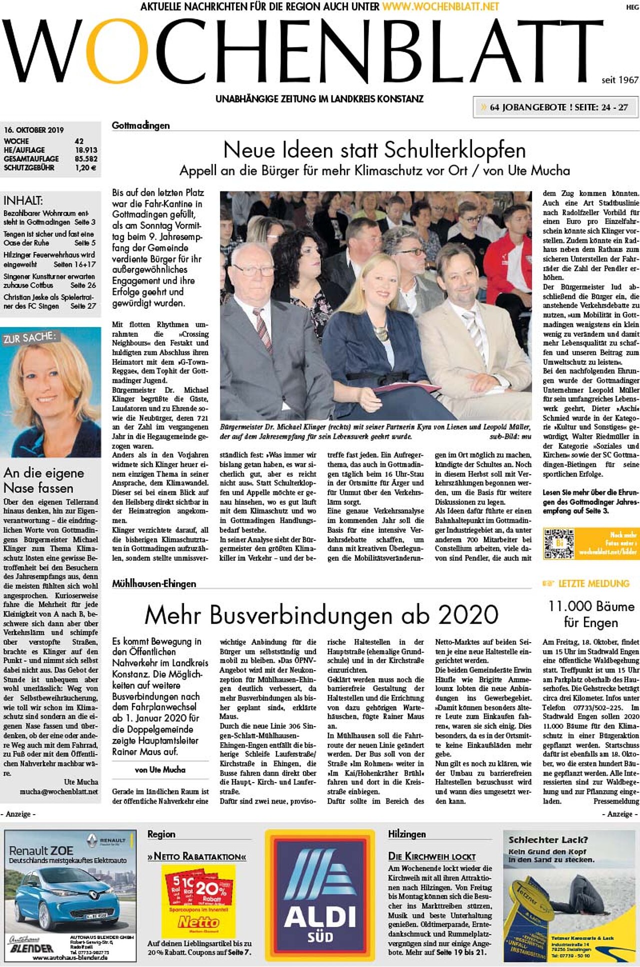 Ausgabe 42 vom 16. Oktober 2019