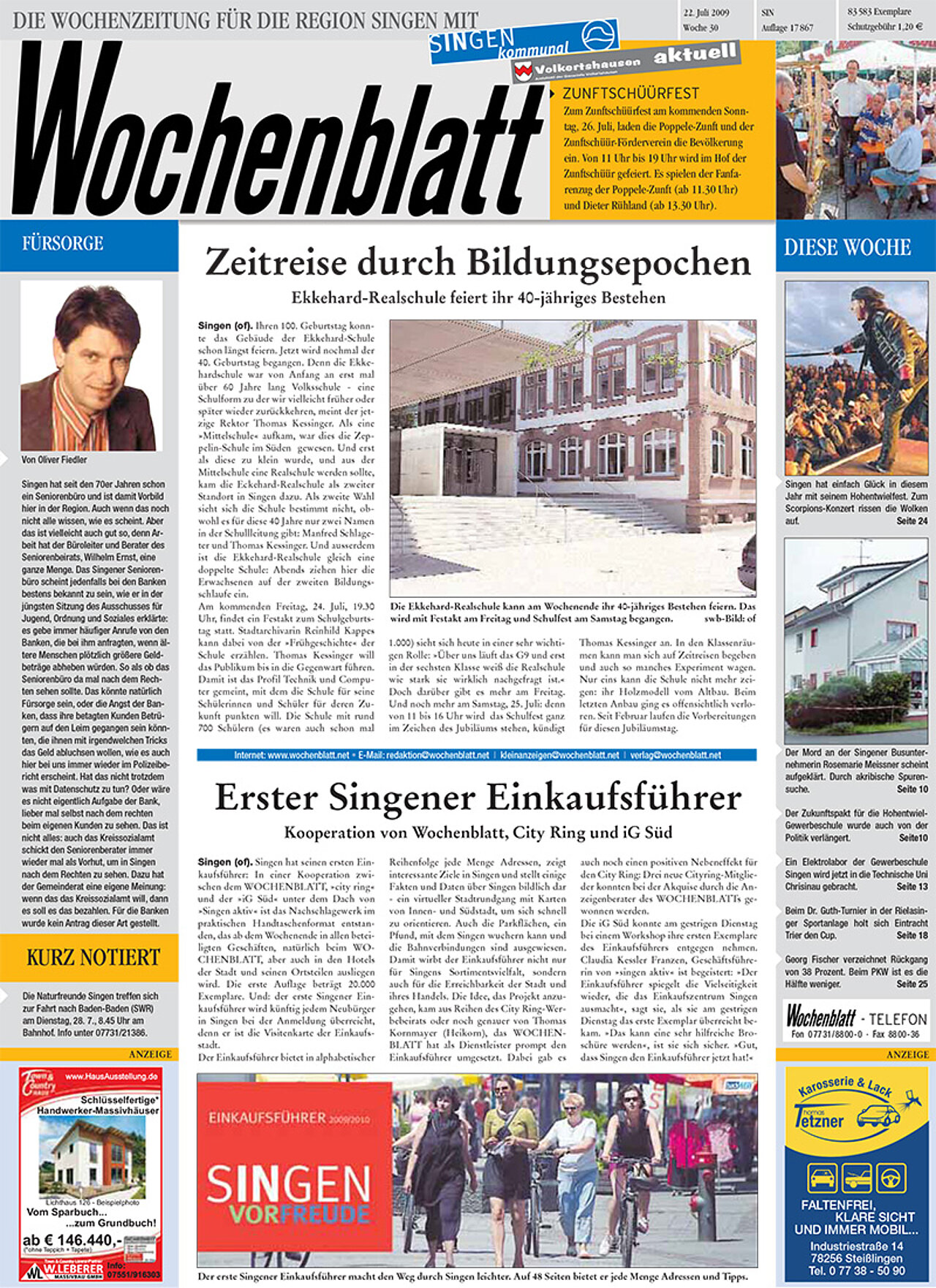 Ausgabe 29 vom 22. Juli 2009