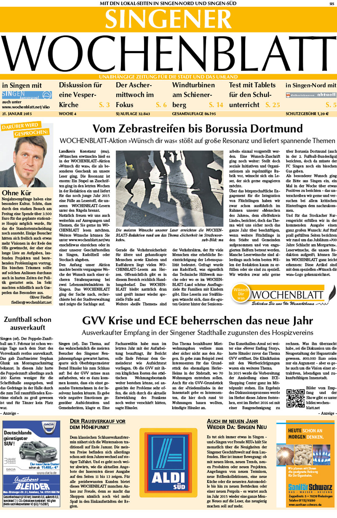 Ausgabe 04 vom 21. Januar 2015