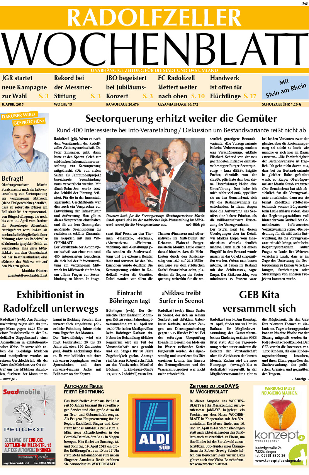 Ausgabe 15 vom 08. April 2015