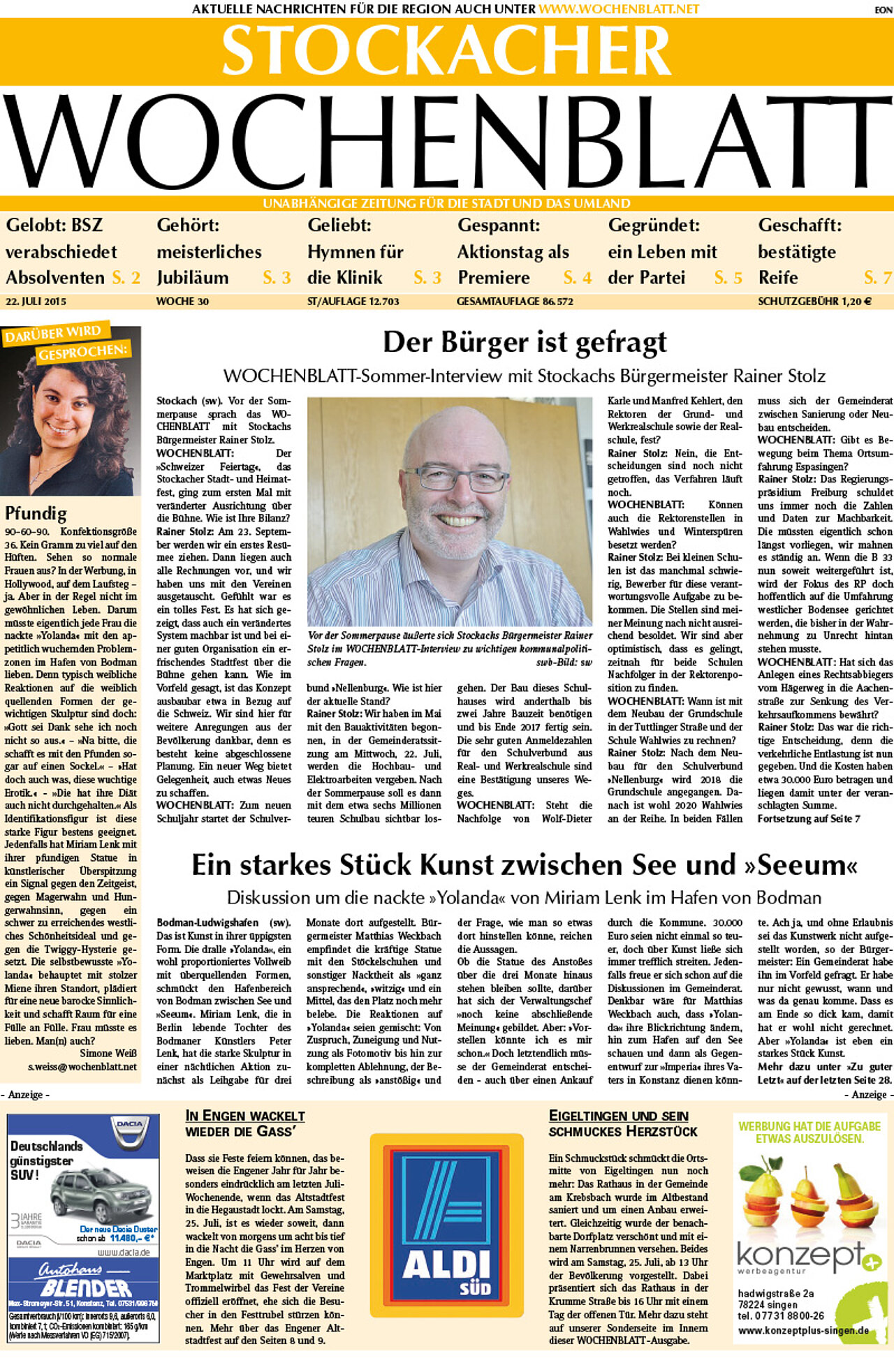 Ausgabe 30 vom 22. Juli 2015