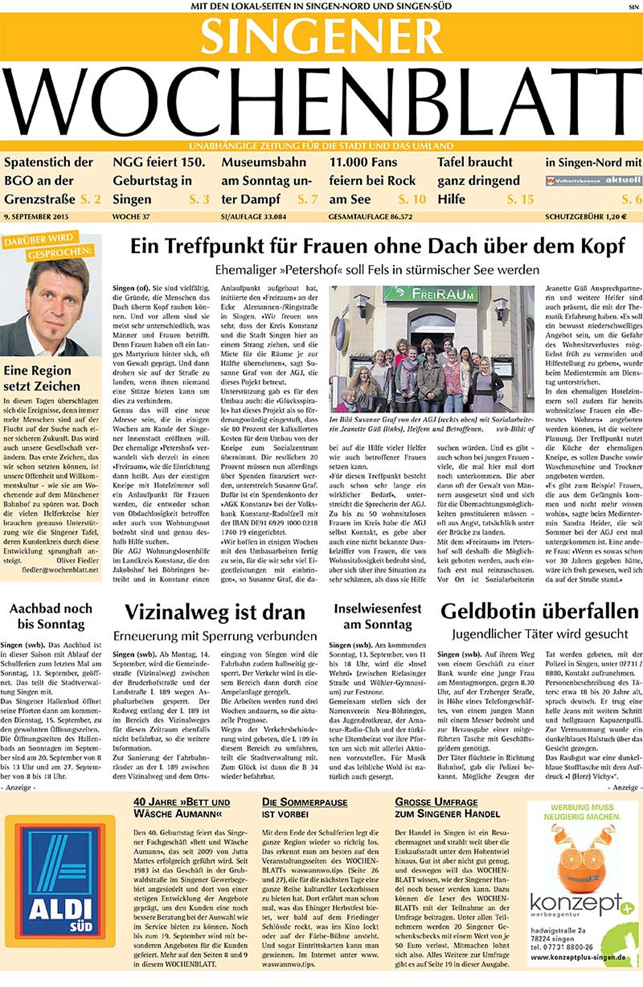 Ausgabe 37 vom 09. September 2015