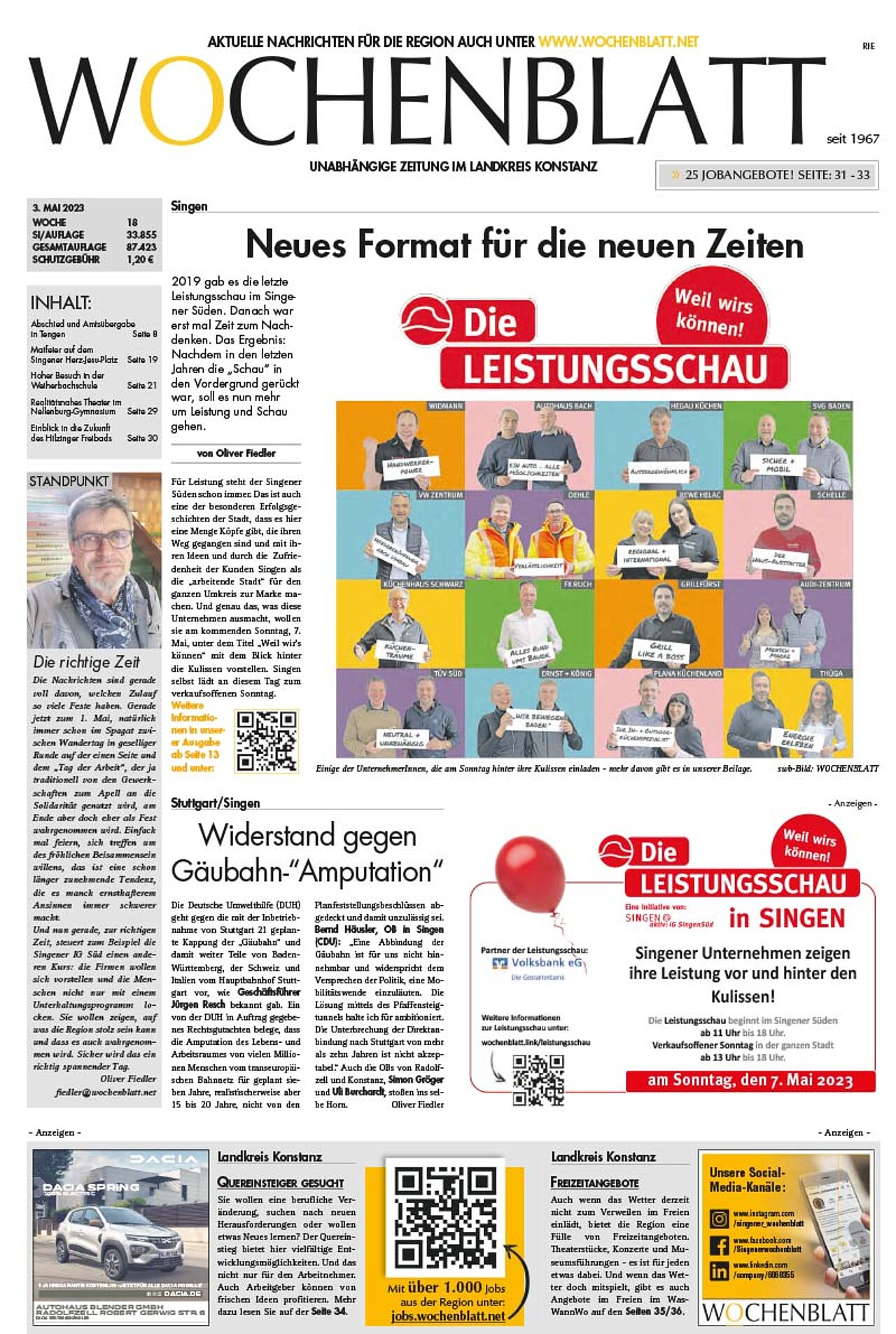 Ausgabe 18 vom 03. Mai 2023