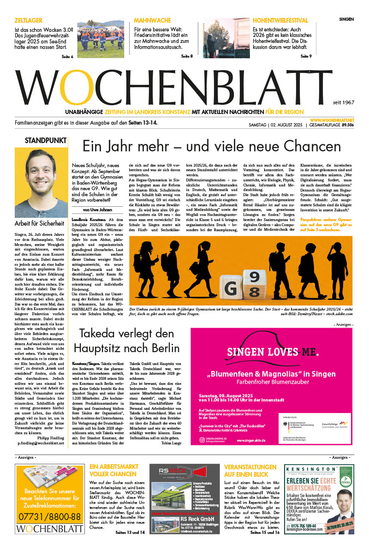 Ausgabe 31 vom 2. August 2025