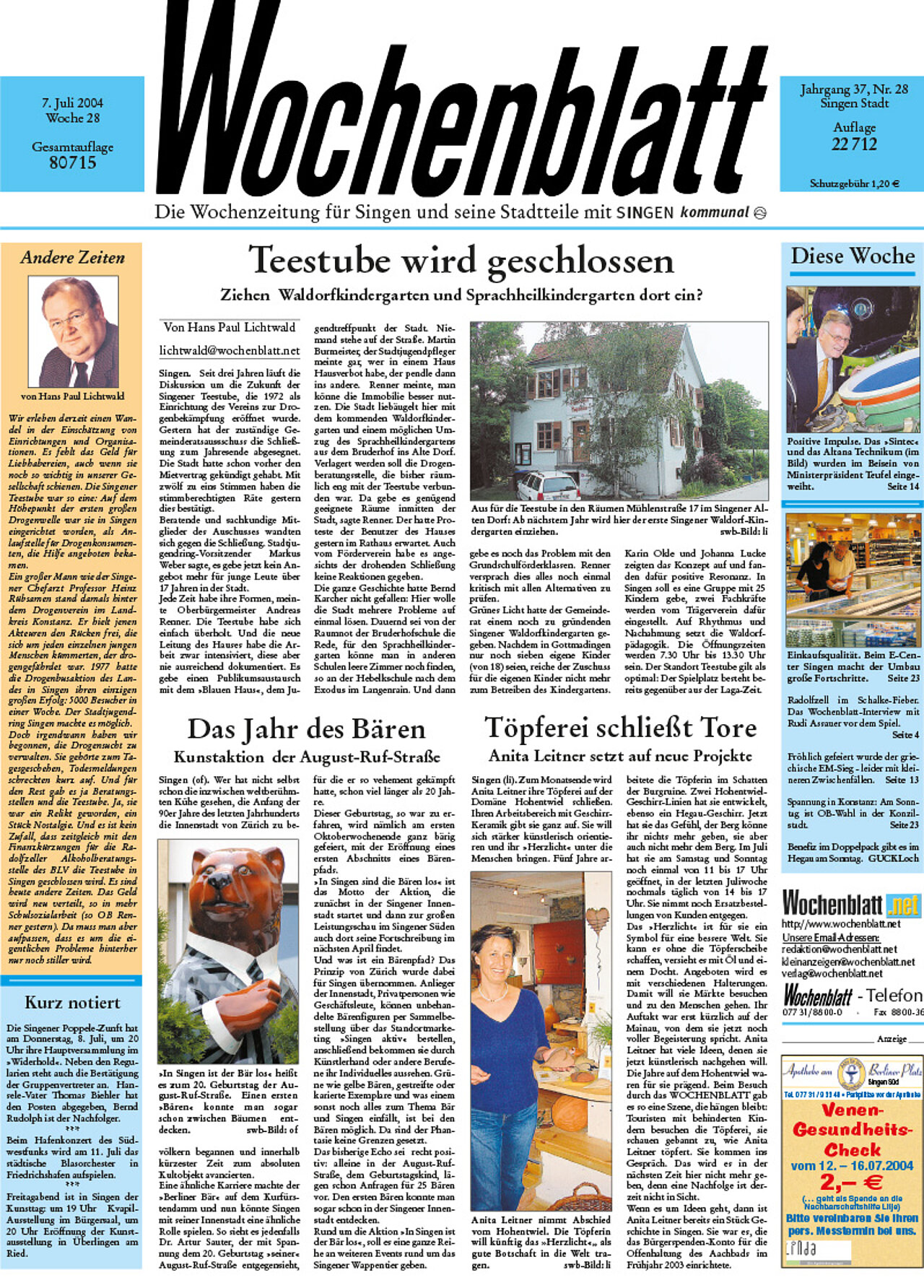 Ausgabe 28 vom 07. Juli 2004