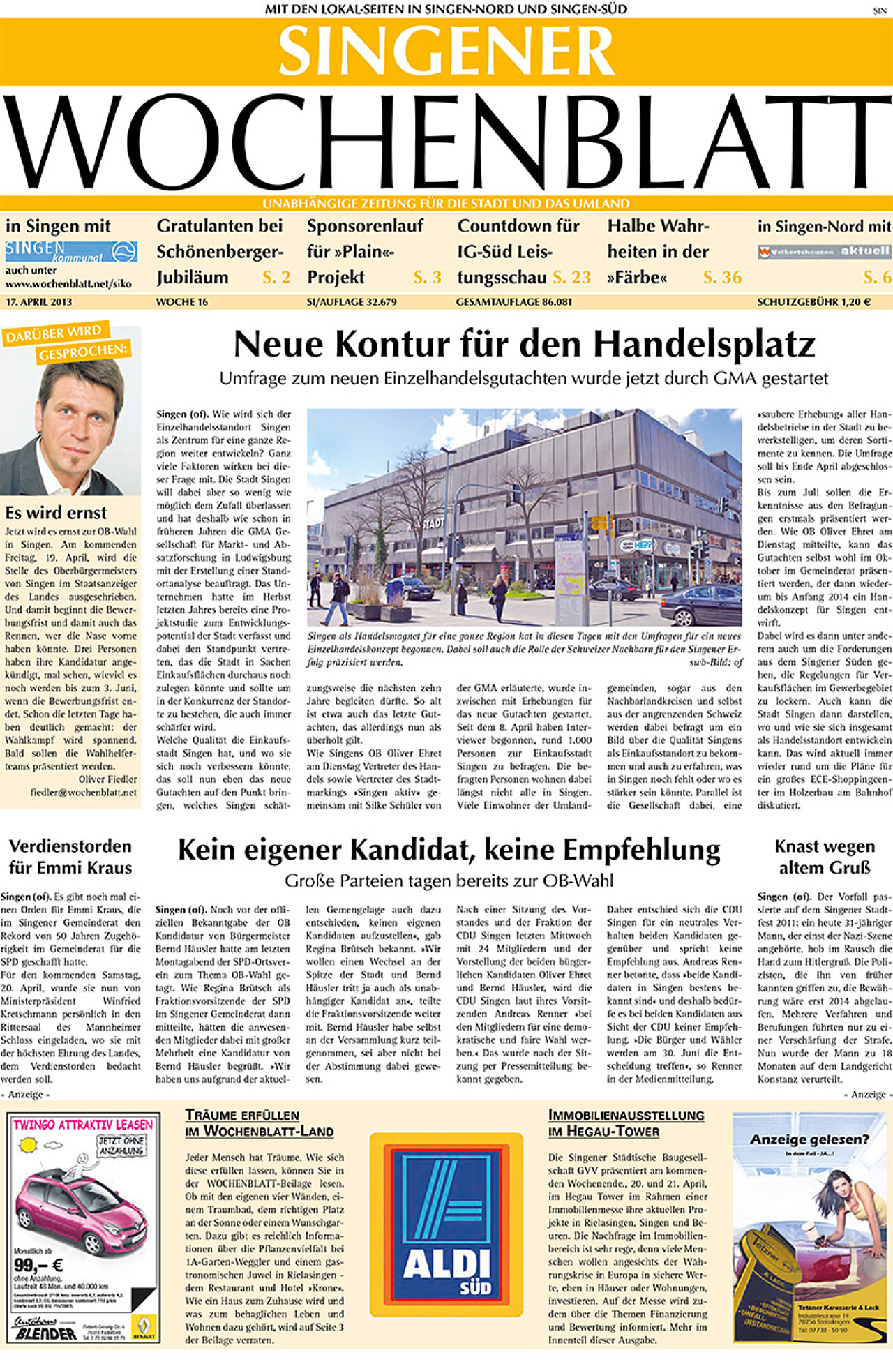 Ausgabe 16 vom 17. April 2013