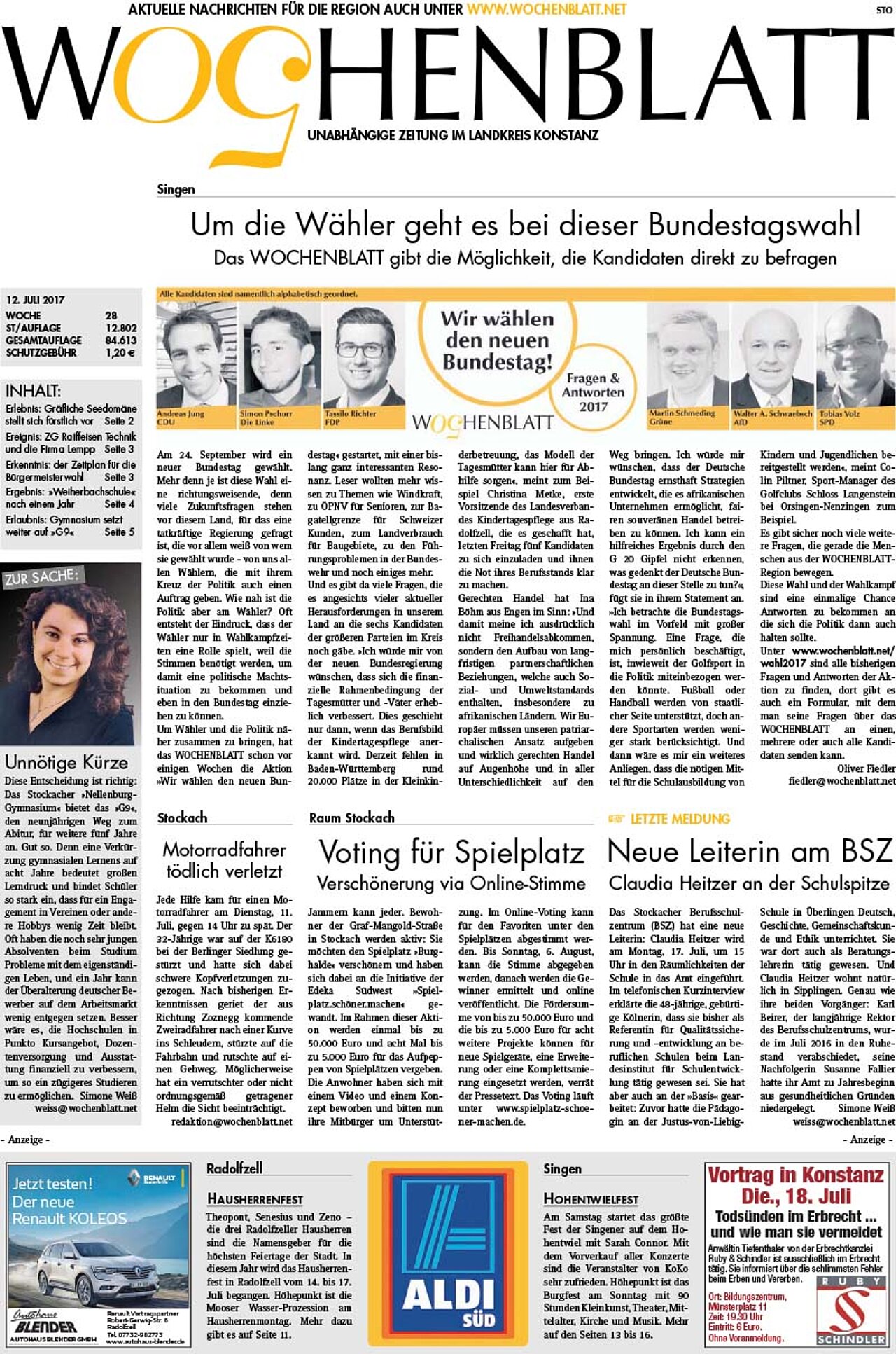 Ausgabe 28 vom 12. Juli 2017