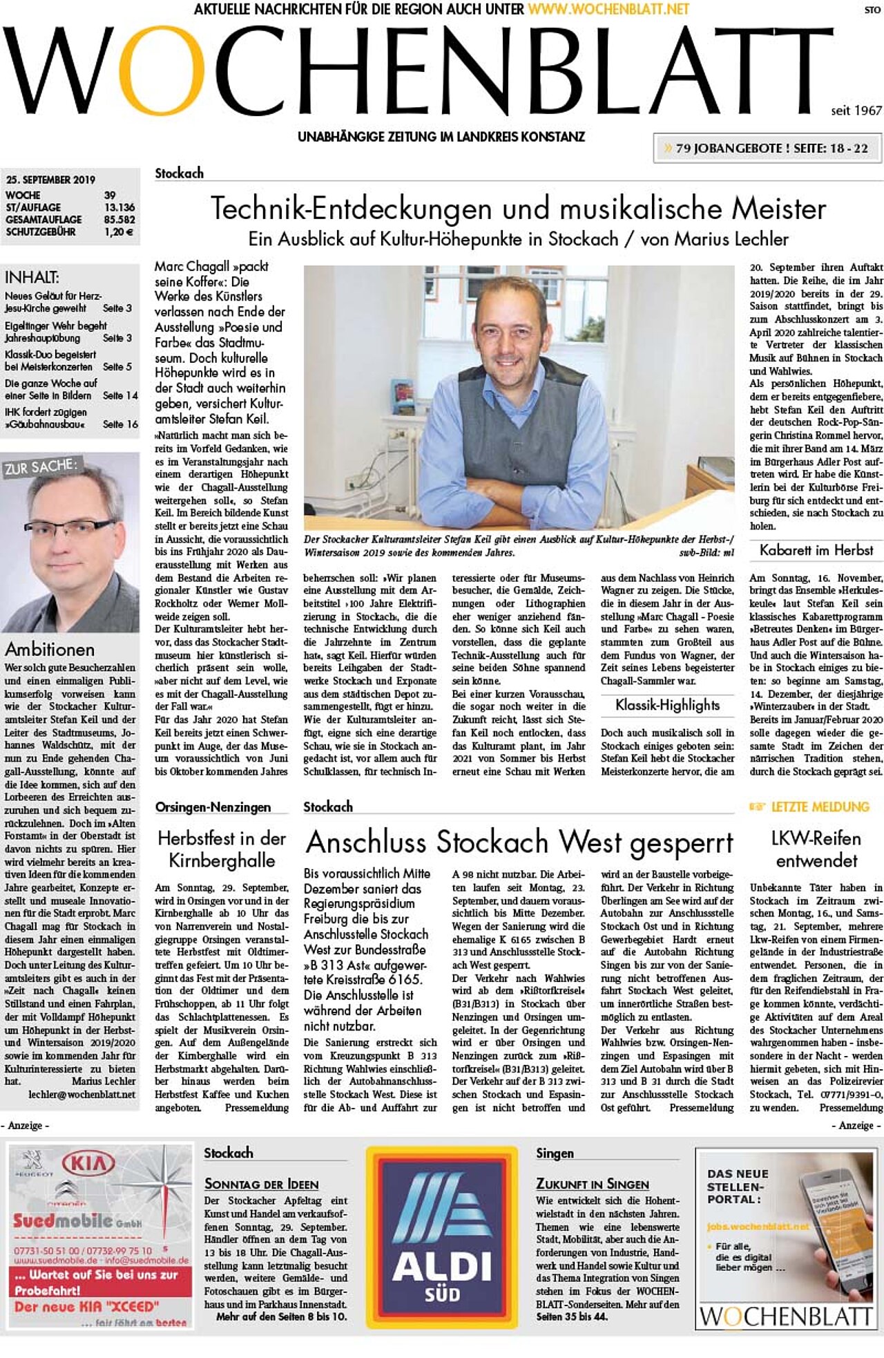 Ausgabe 39 vom 25. September 2019