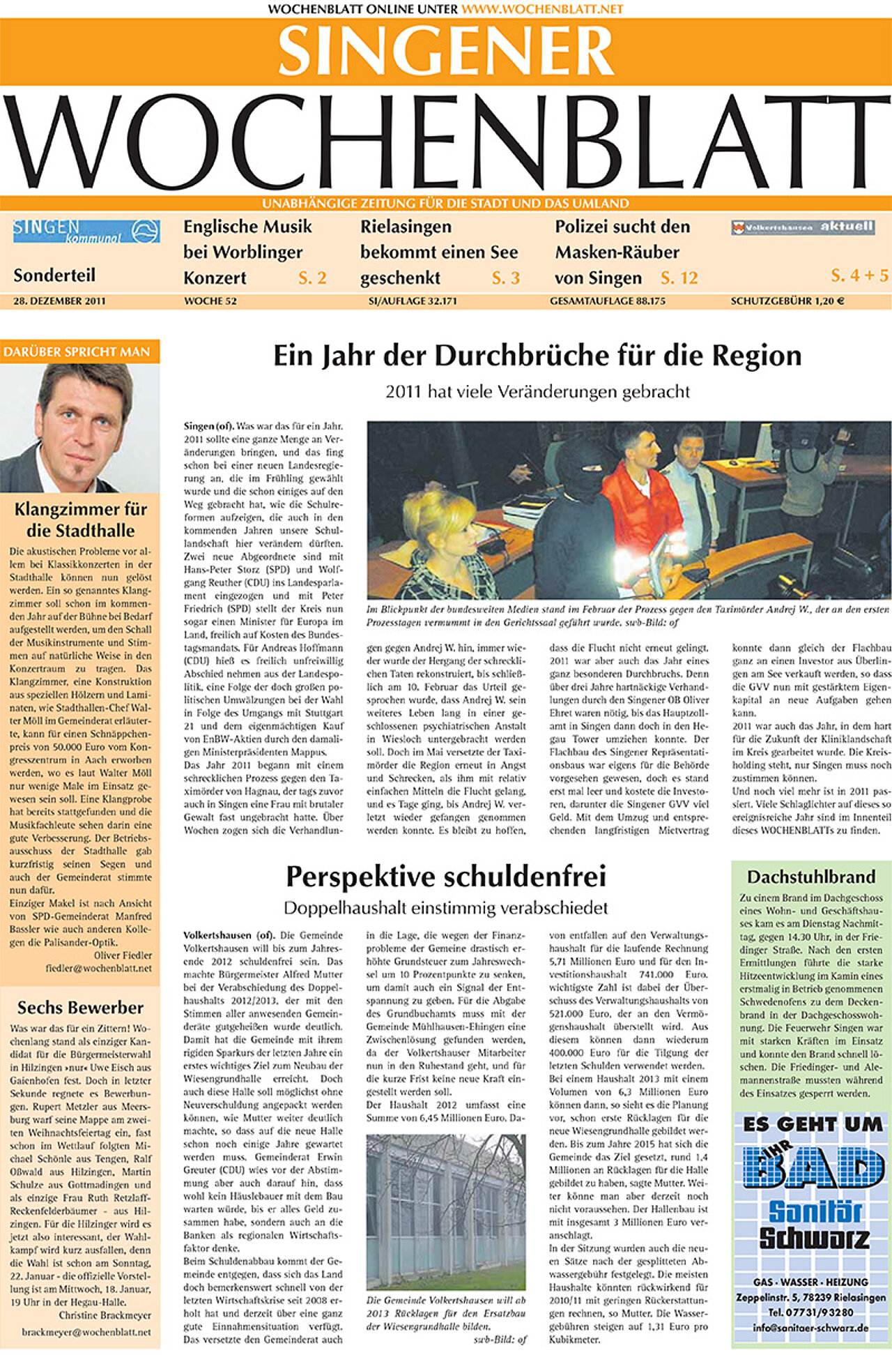 Ausgabe 52 vom 28. Dezember 2011