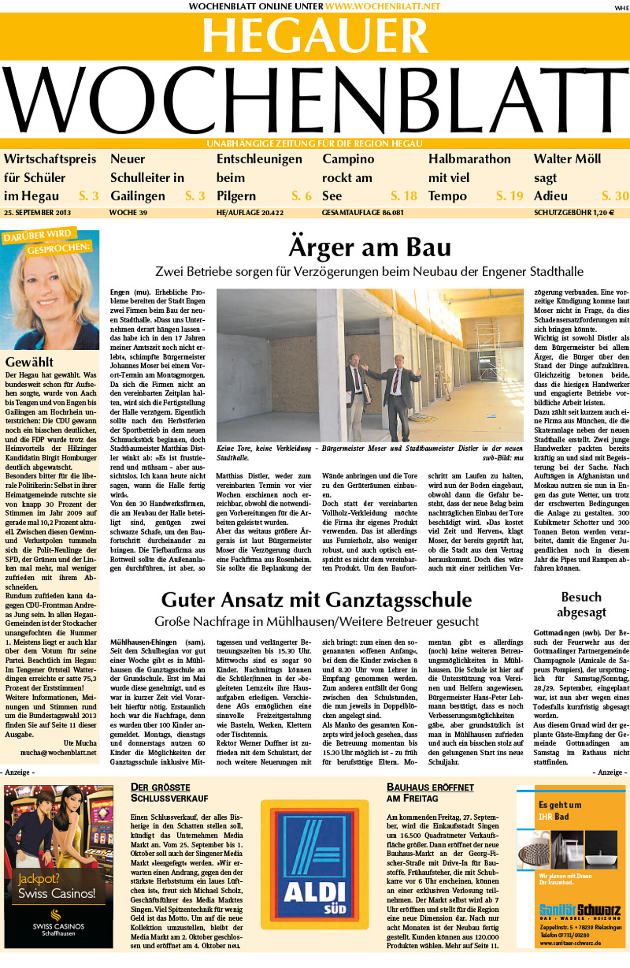 Ausgabe 39 vom 25. September 2013