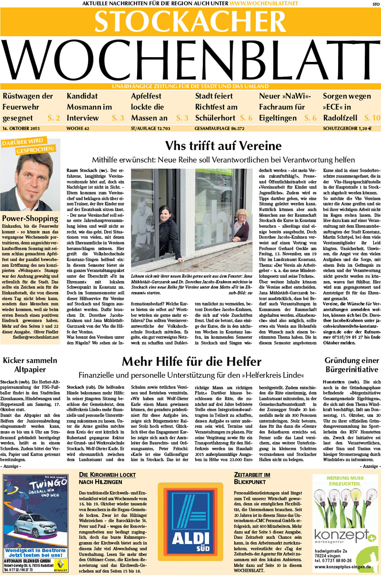 Ausgabe 42 vom 14. Oktober 2015