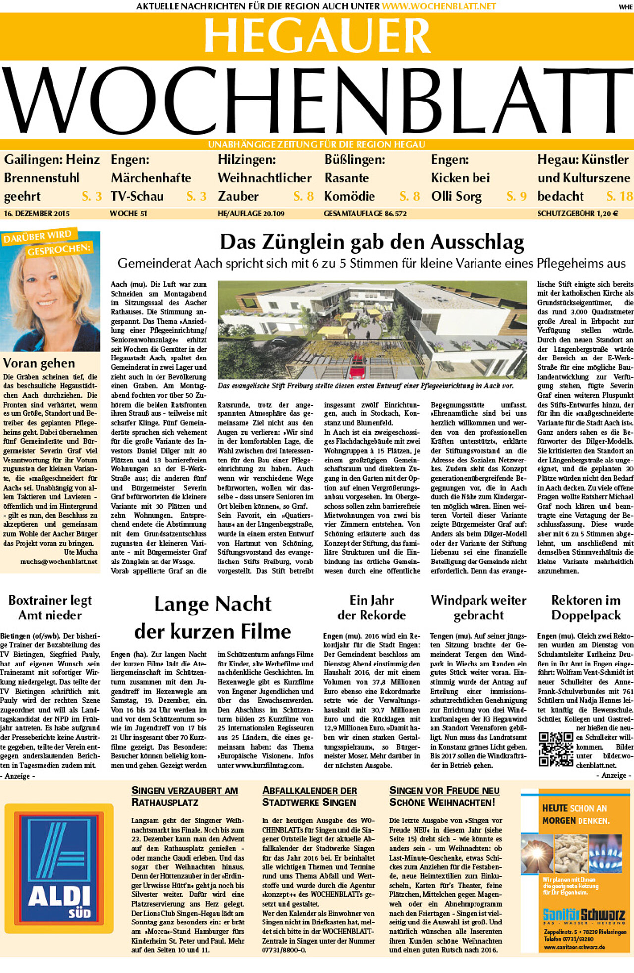 Ausgabe 51 vom 16. Dezember 2015