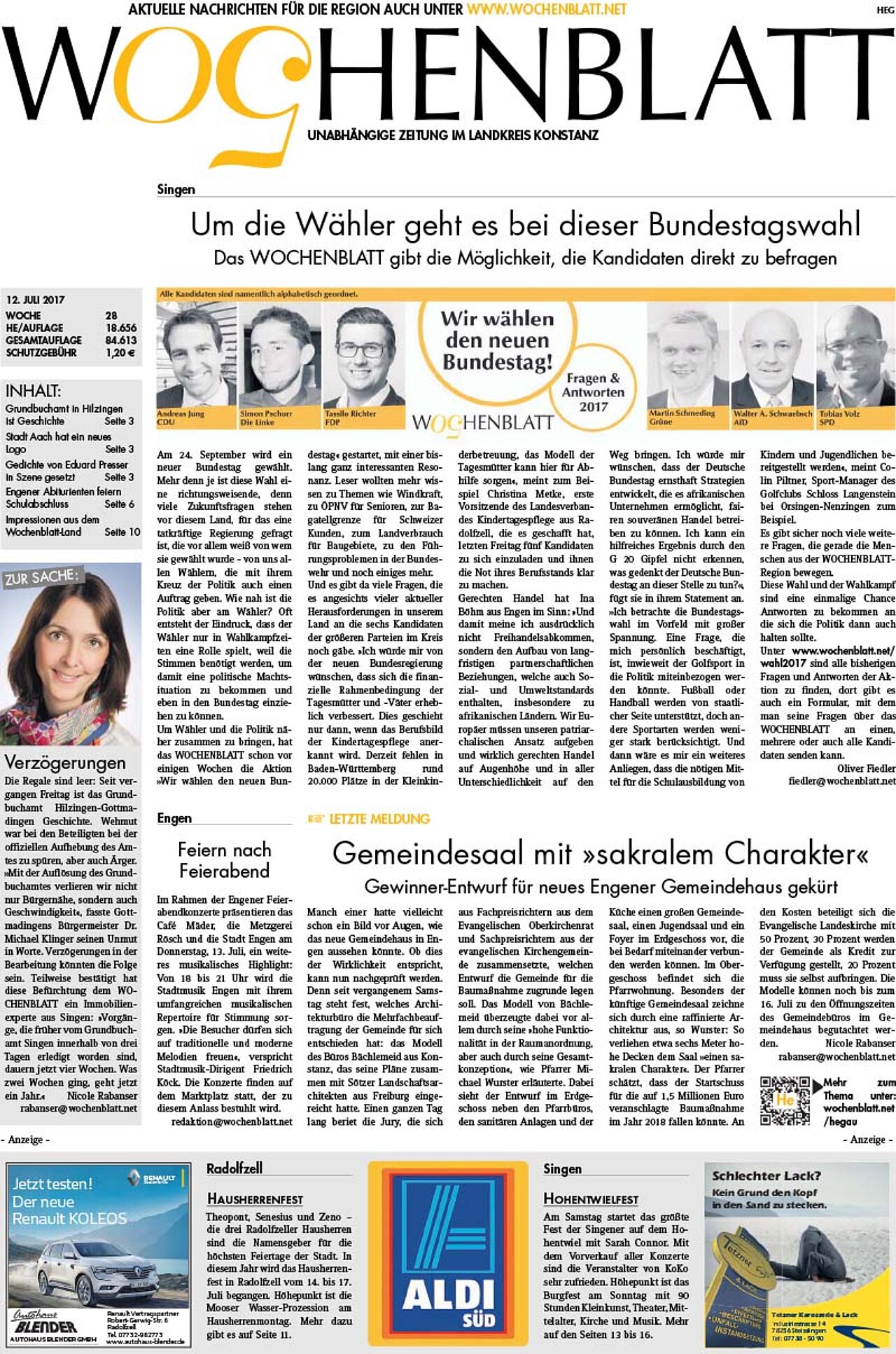 Ausgabe 28 vom 12. Juli 2017