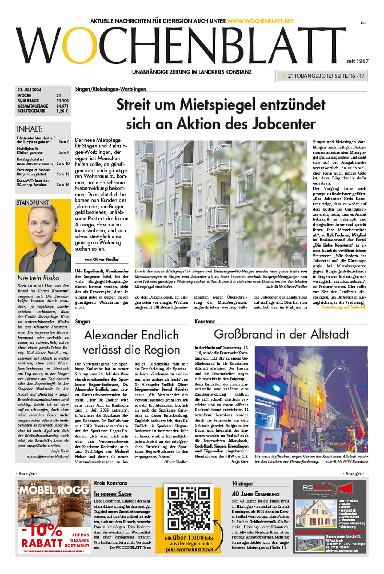 Ausgabe 31 vom 31. Juli 2024