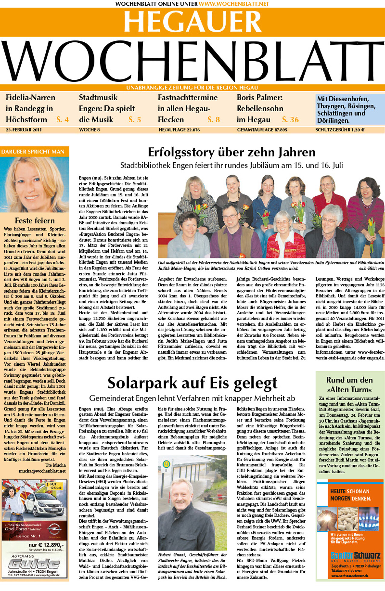 Ausgabe 08 vom 23. Februar 2011