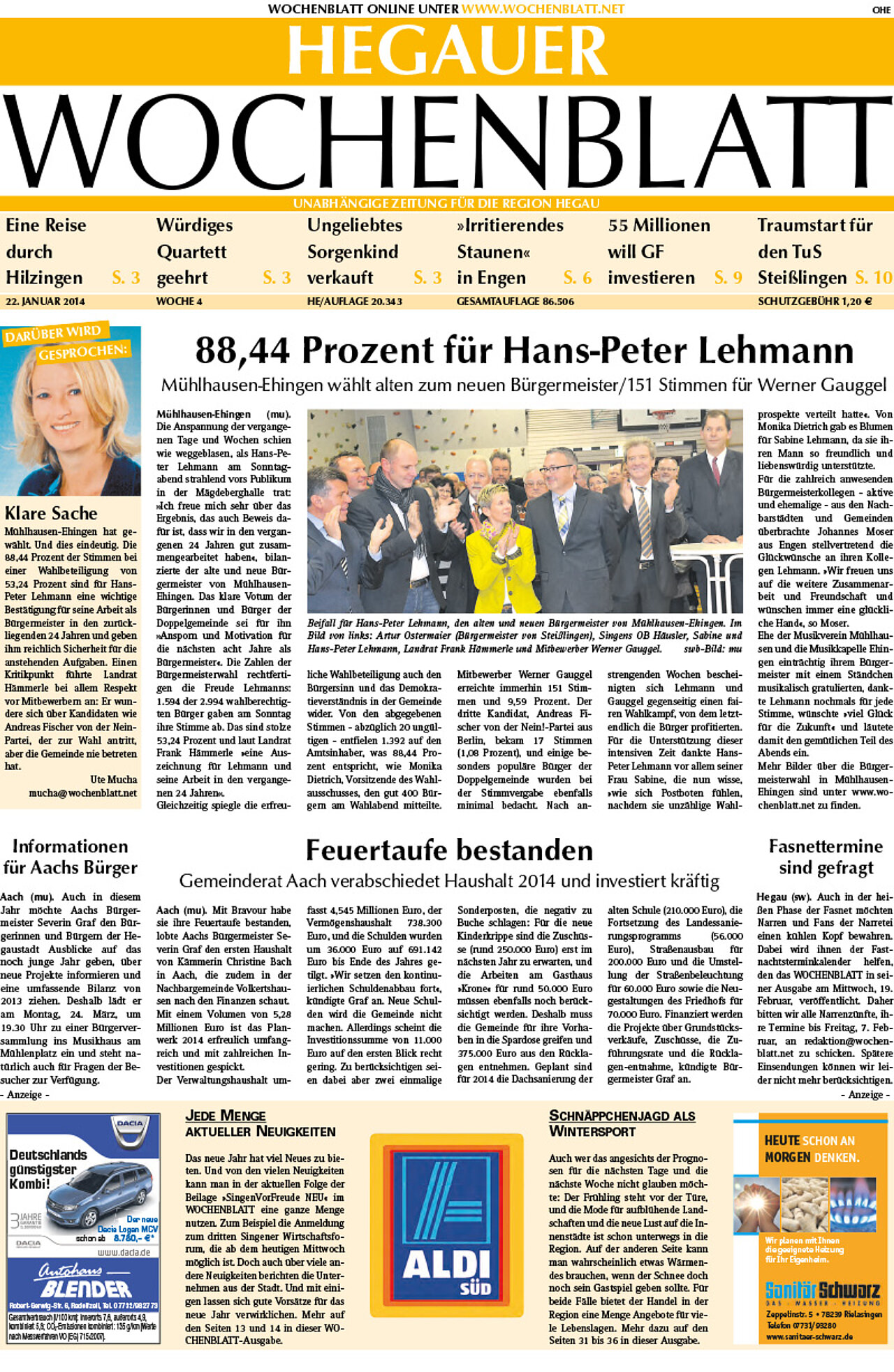 Ausgabe 04 vom 22. Januar 2014