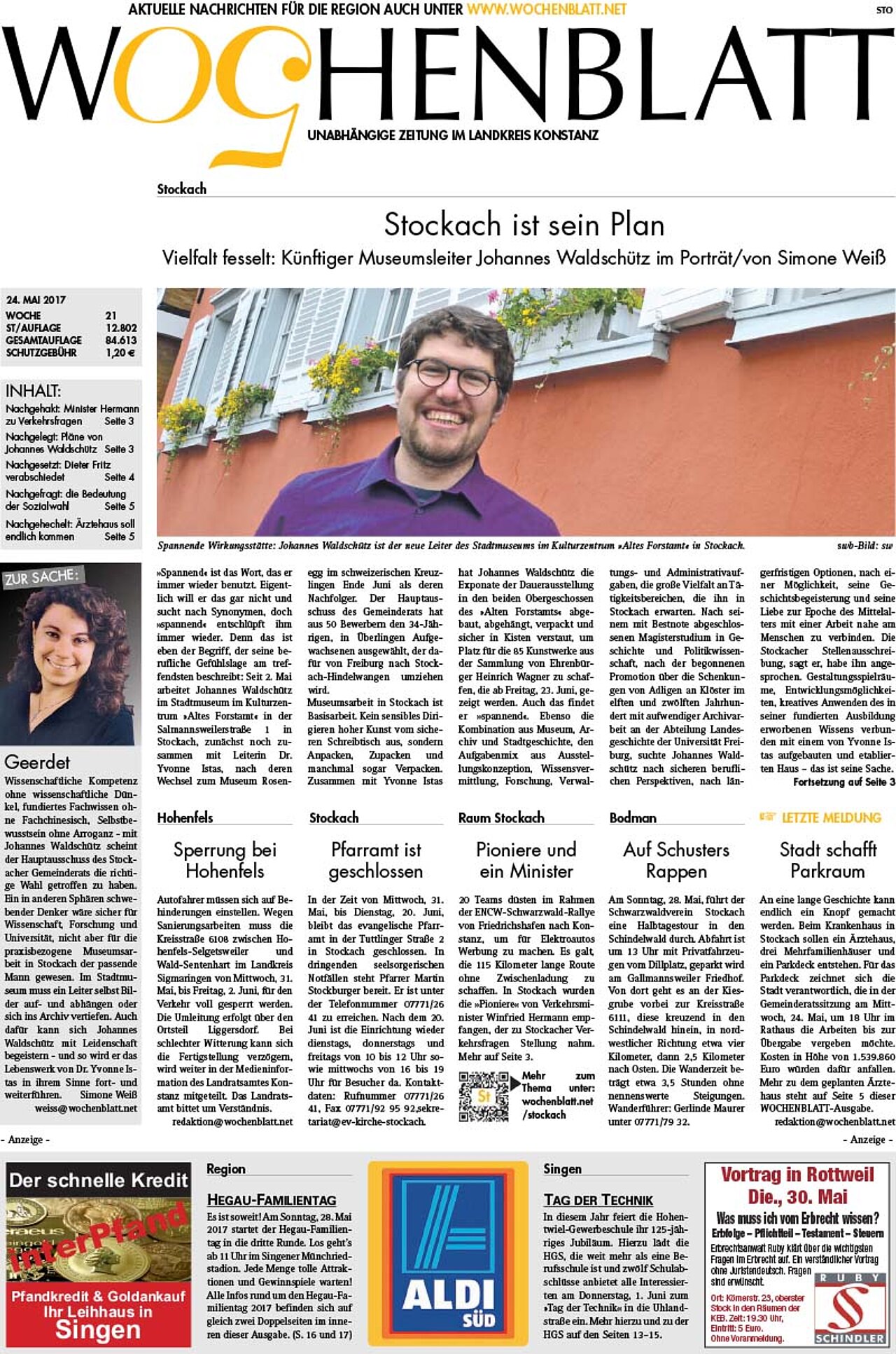 Ausgabe 21 vom 24. Mai 2017
