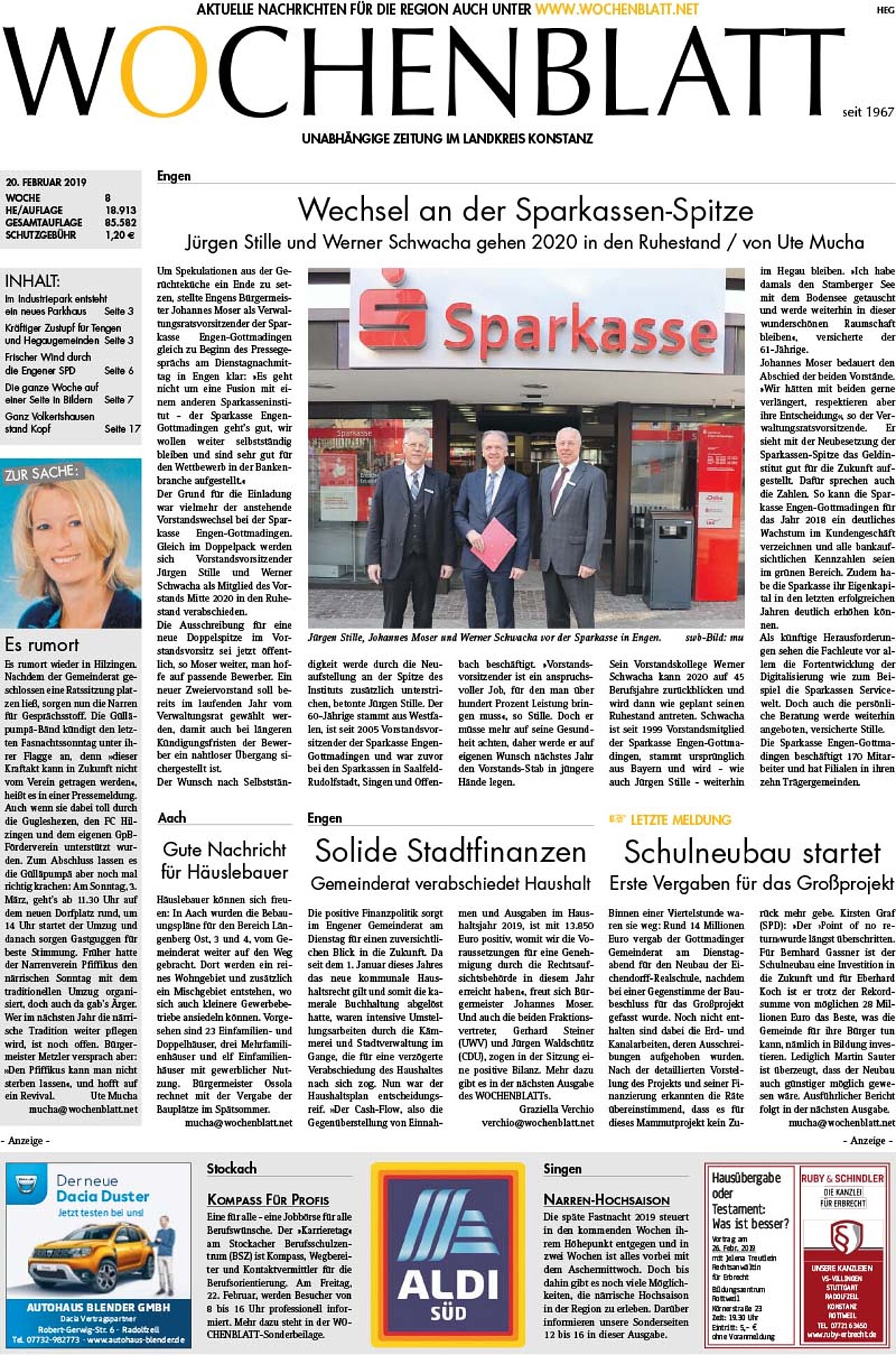 Ausgabe 08 vom 20. Februar 2019