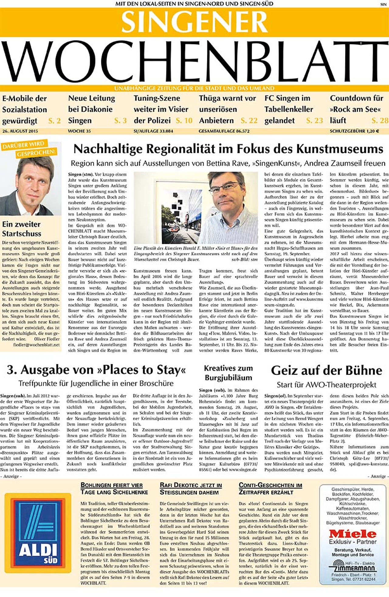 Ausgabe 35 vom 26. August 2015