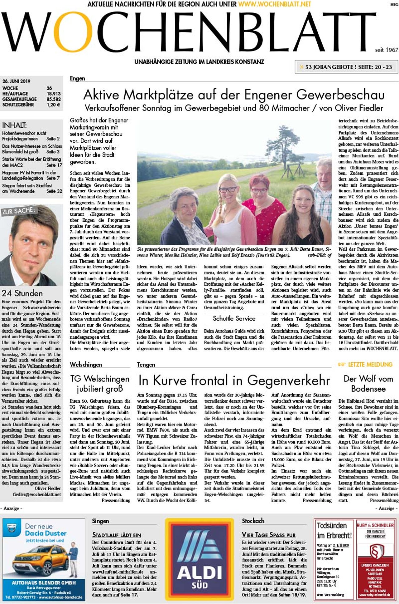 Ausgabe 26 vom 26. Juni 2019
