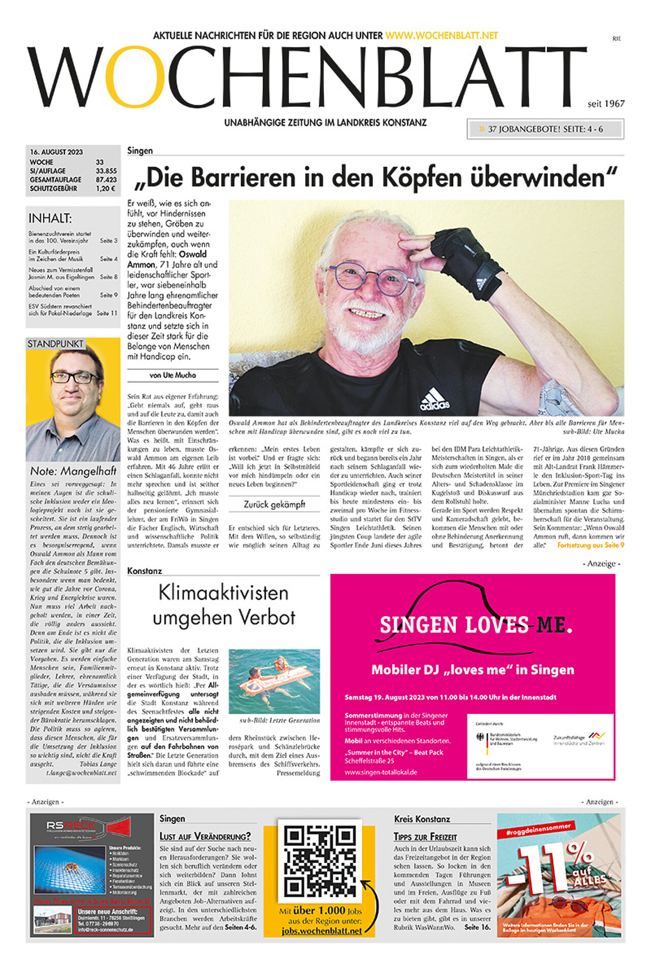 Ausgabe 33 vom 16. August 2023