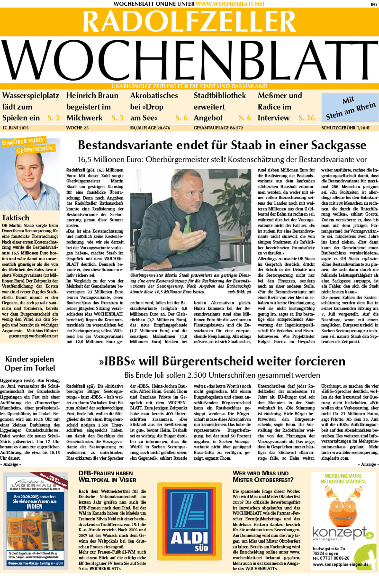 Ausgabe 25 vom 17. Juni 2015