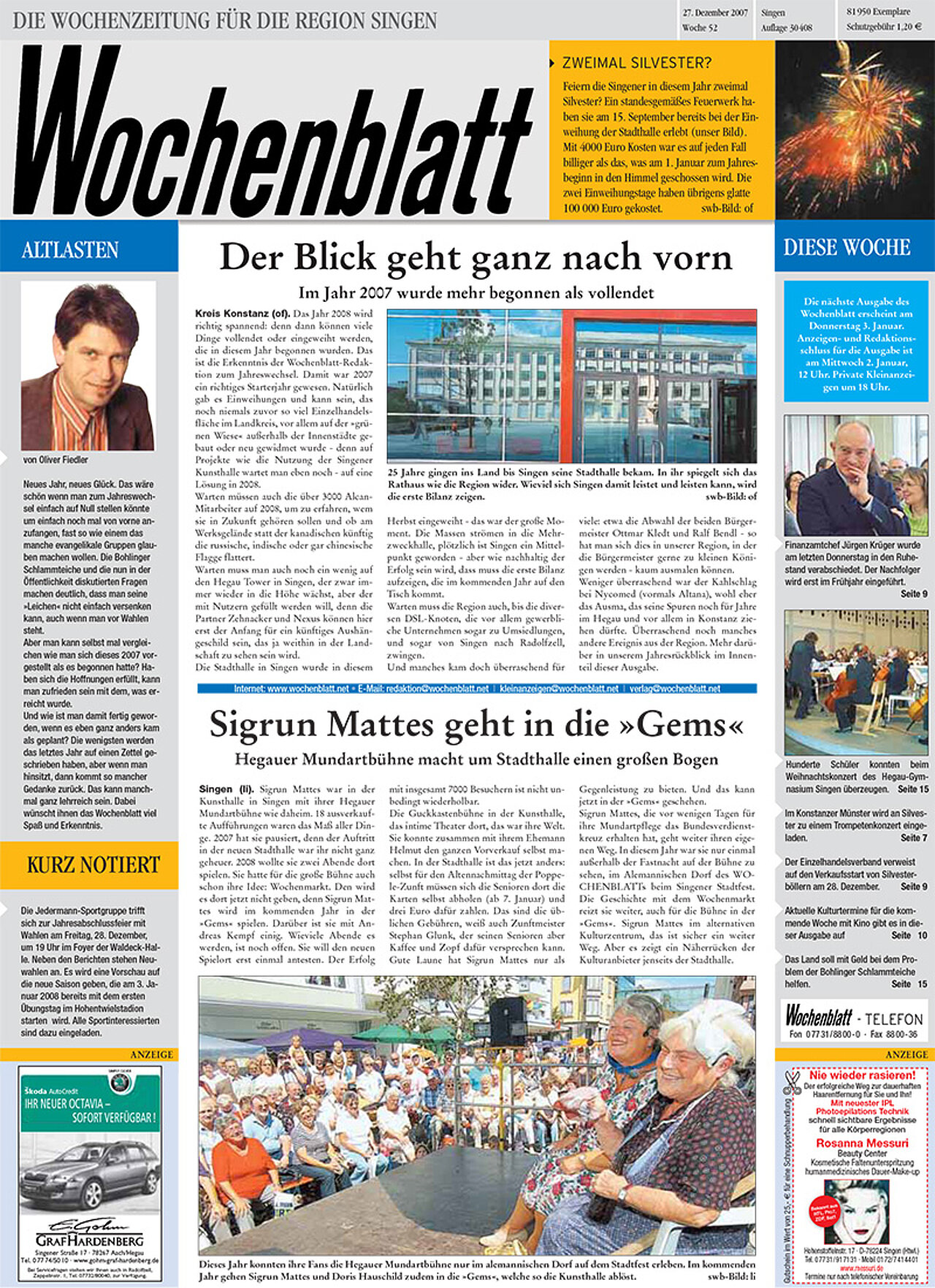 Ausgabe 52 vom 27. Dezember 2007