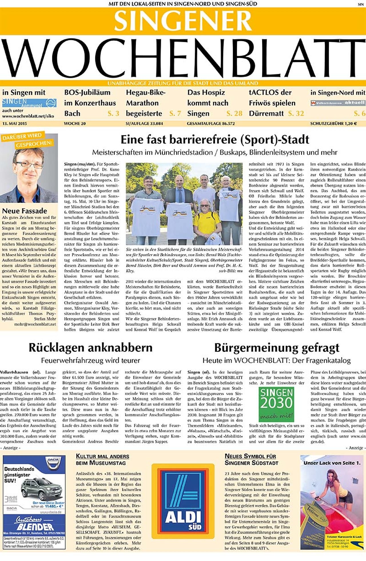 Ausgabe 20 vom 13. Mai 2015