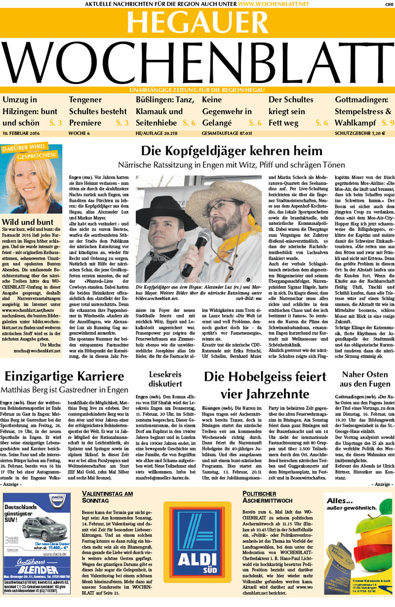Ausgabe 06 vom 10. Februar 2016