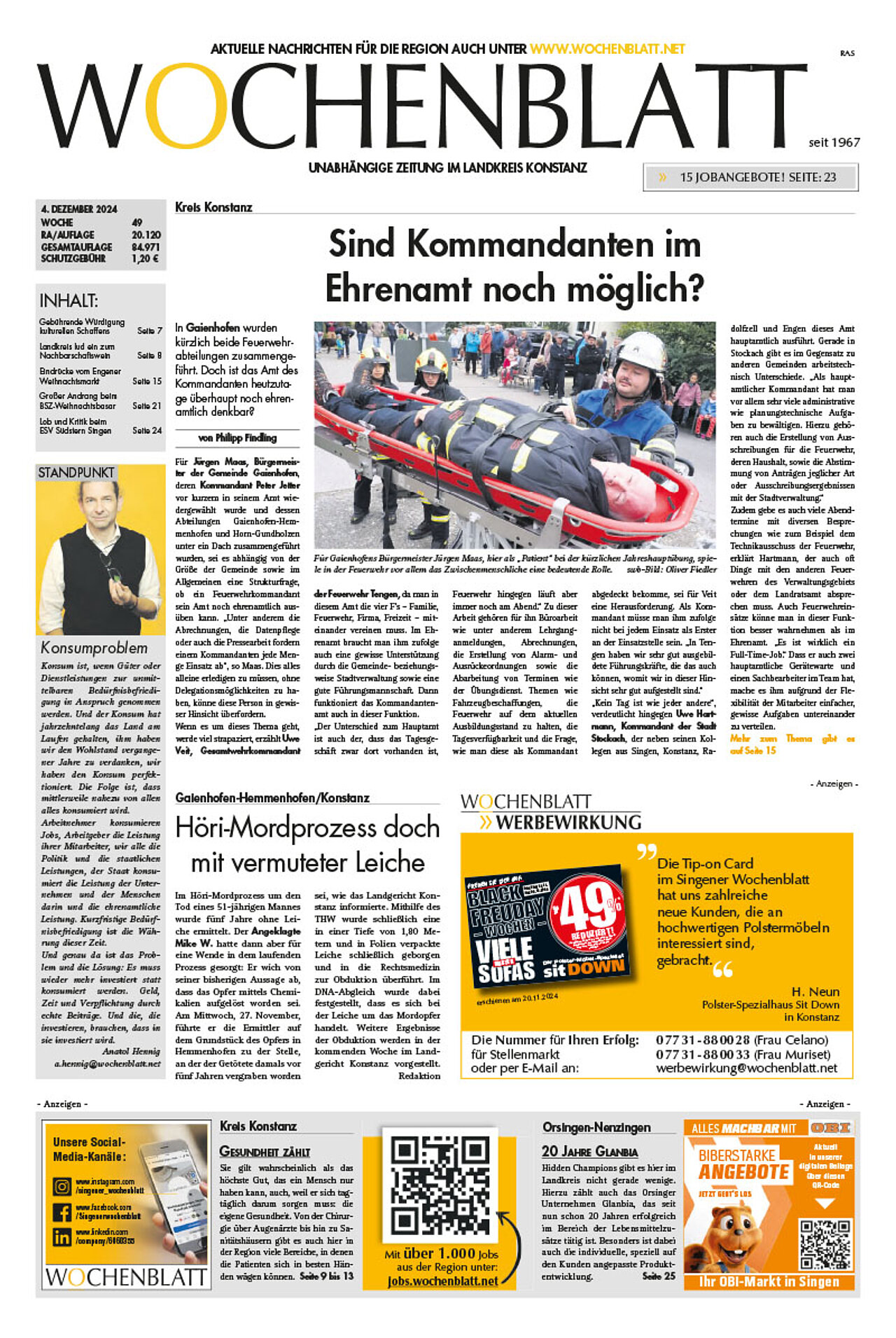 Ausgabe 49 vom 4. Dezember 2024