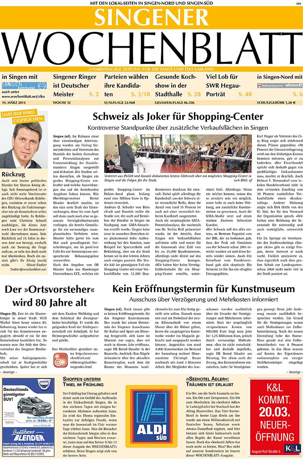 Ausgabe 12 vom 19. März 2014