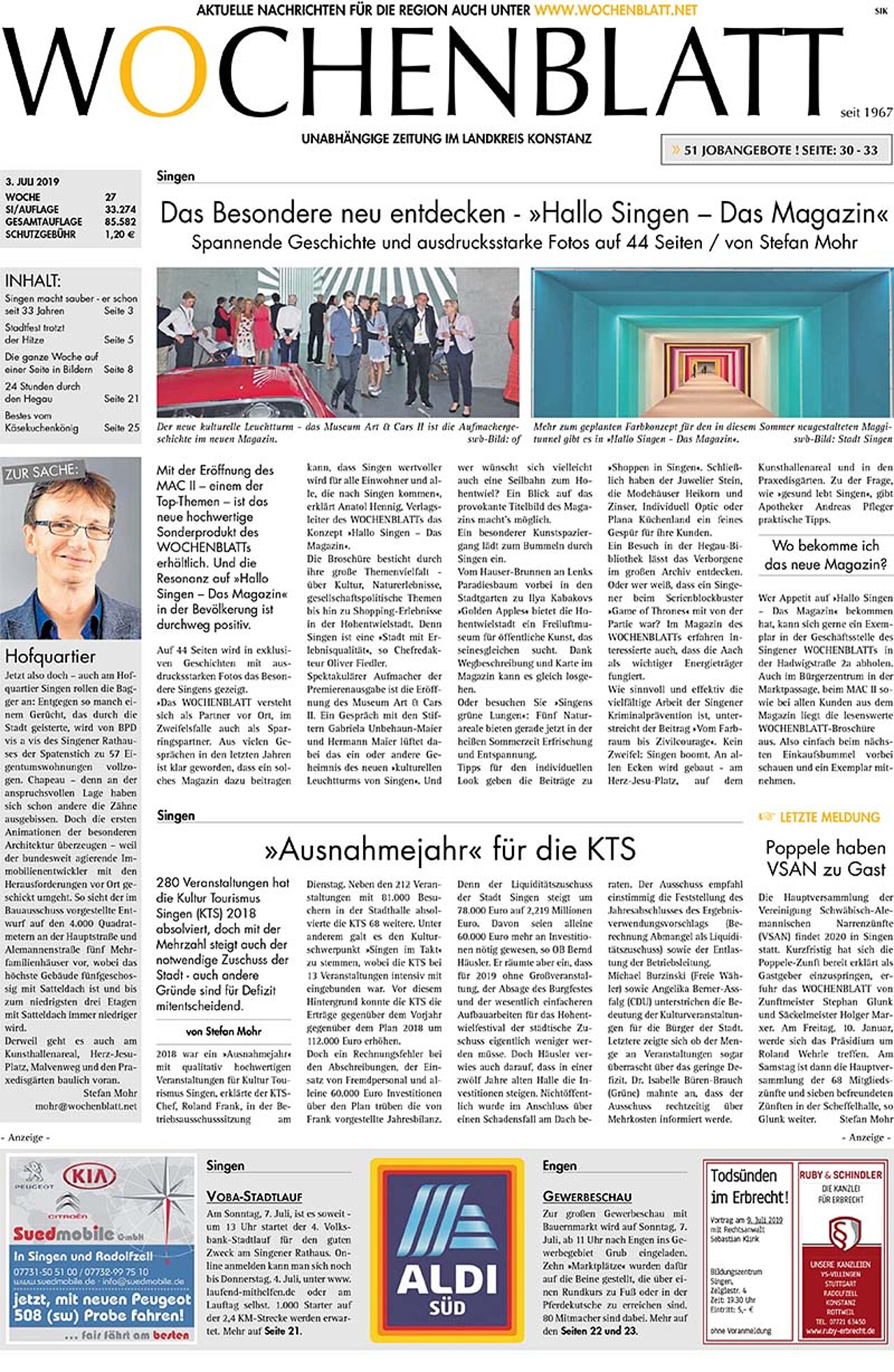Ausgabe 27 vom 03. Juli 2019