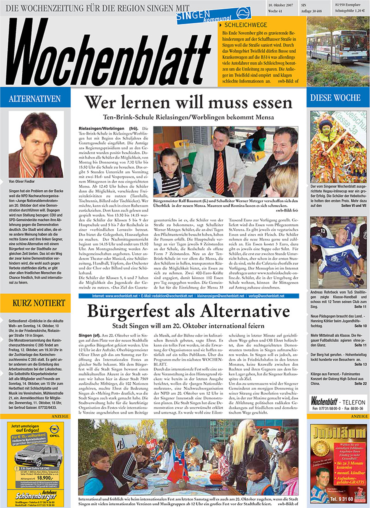 Ausgabe 41 vom 11. Oktober 2007
