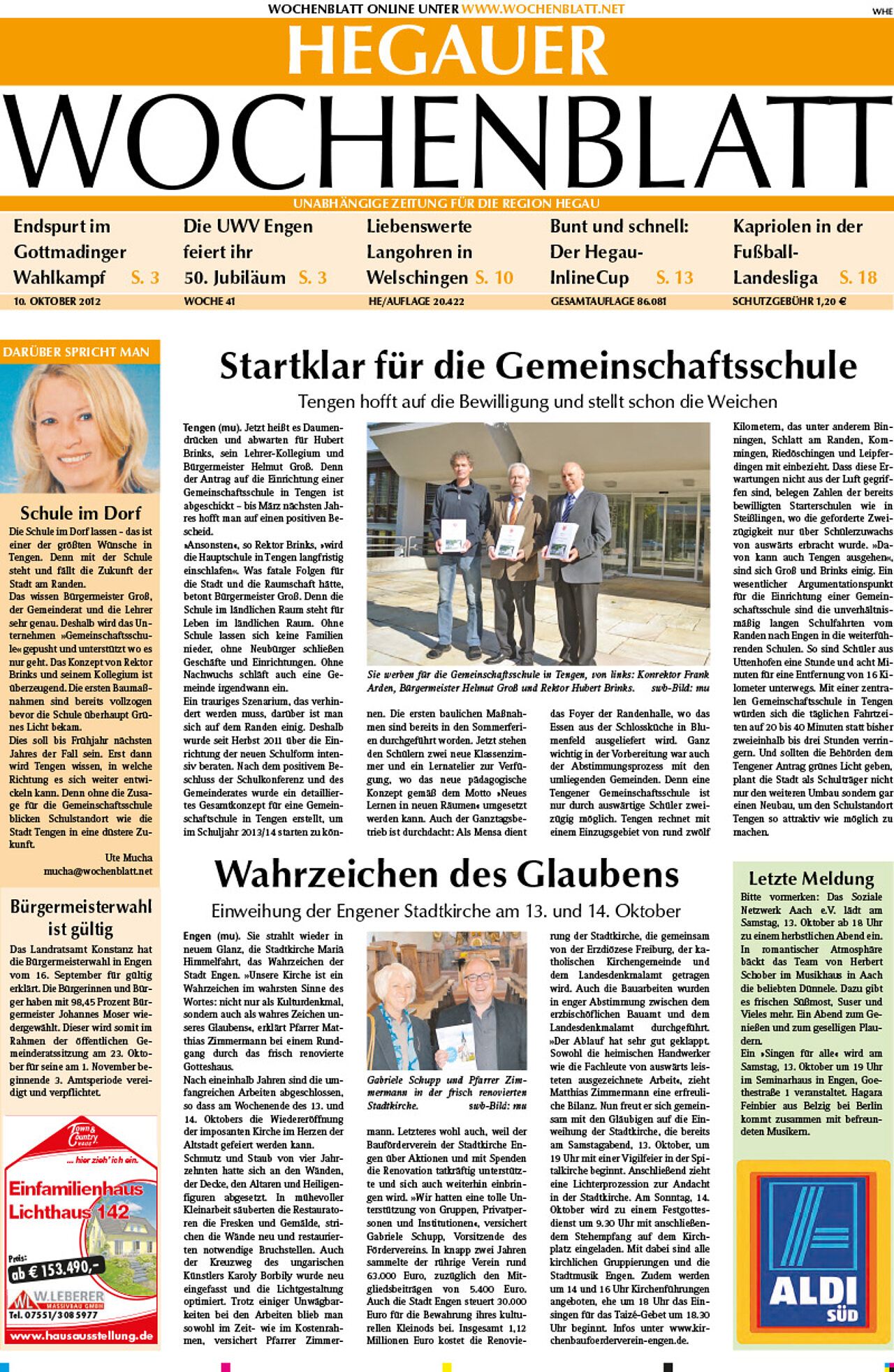 Ausgabe 41 vom 10. Oktober 2012