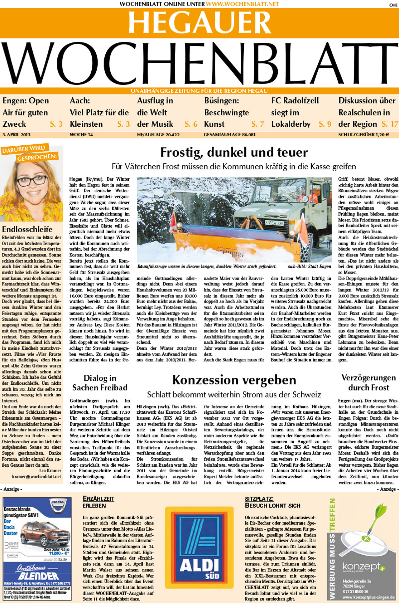 Ausgabe 14 vom 03. April 2013