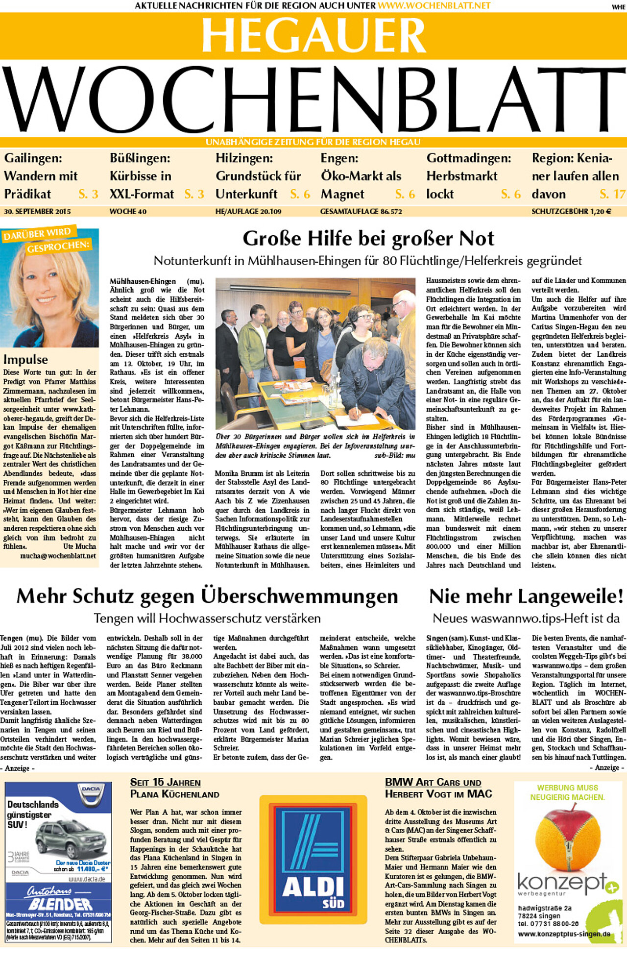 Ausgabe 40 vom 30. September 2015