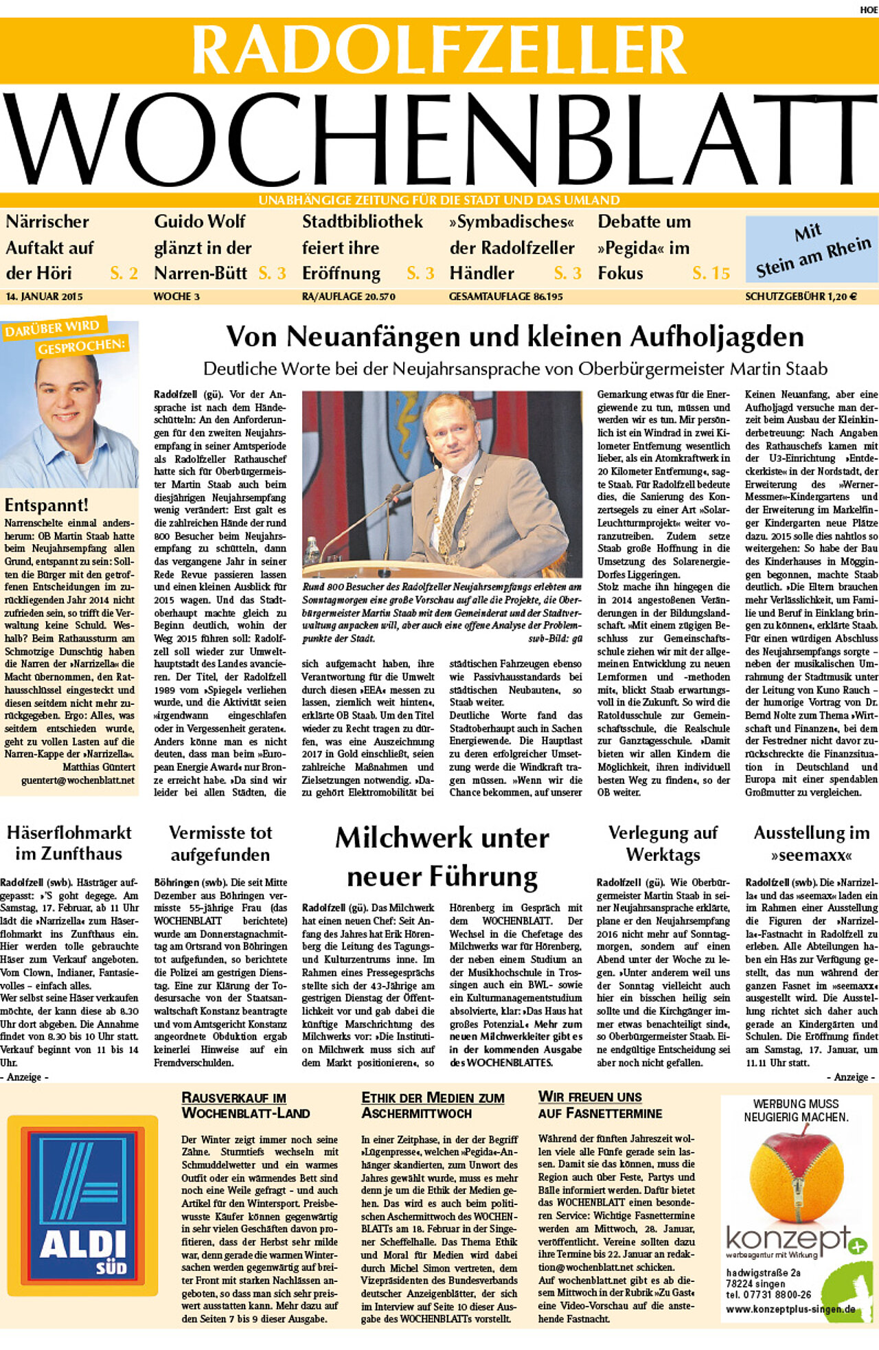 Ausgabe 03 vom 14. Januar 2015