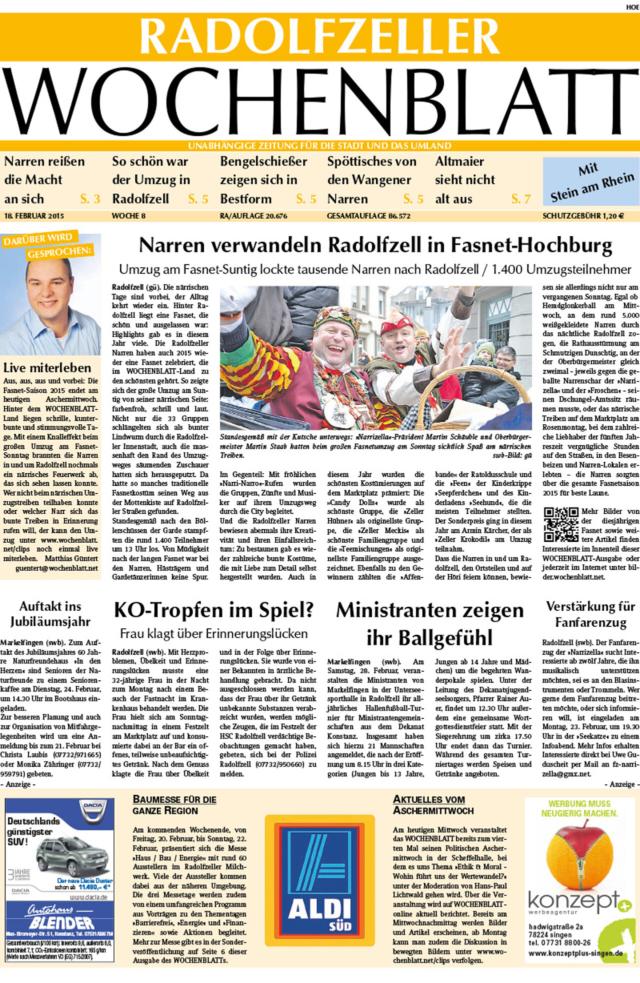 Ausgabe 08 vom 18. Februar 2015