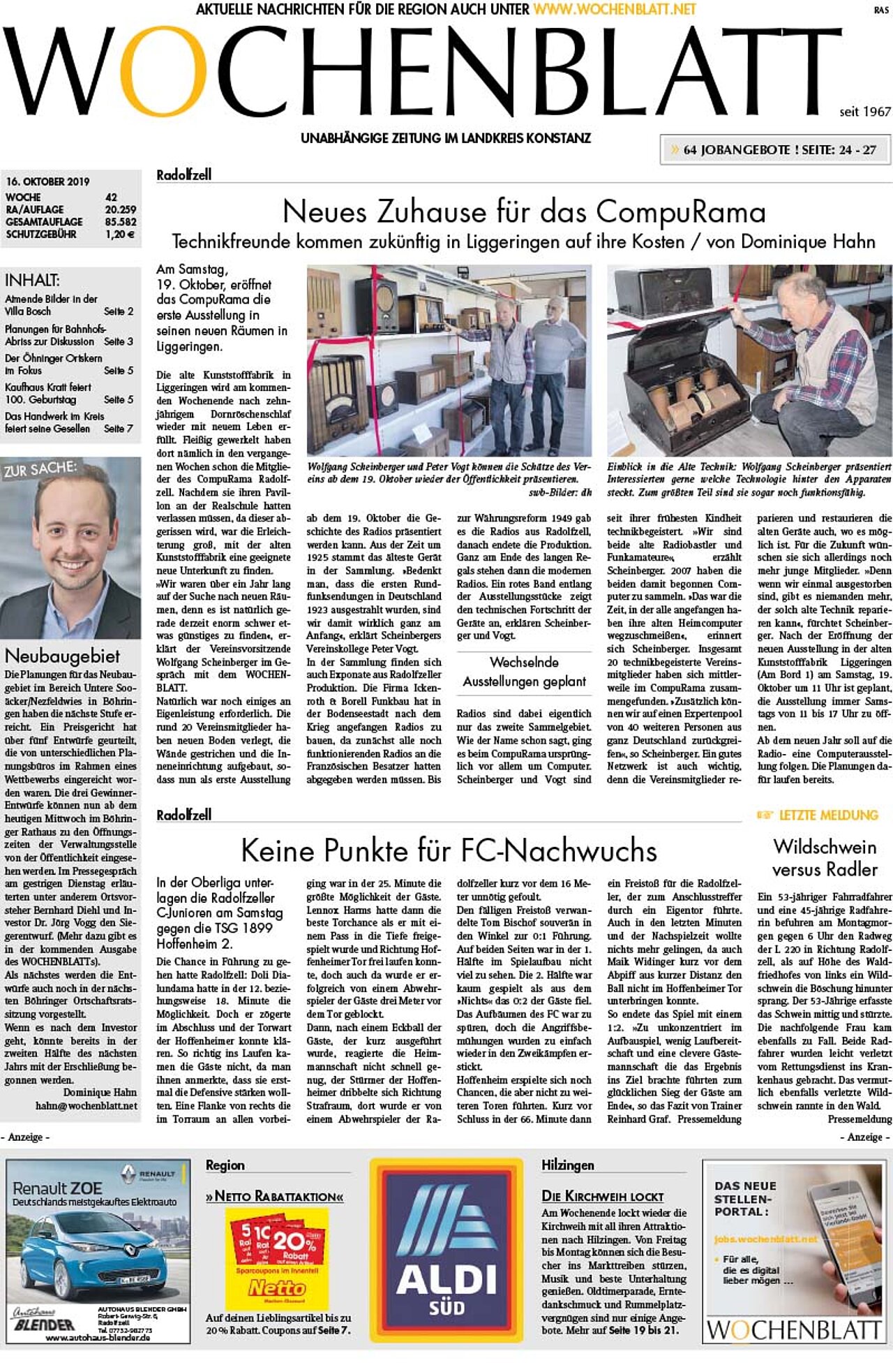 Ausgabe 42 vom 16. Oktober 2019