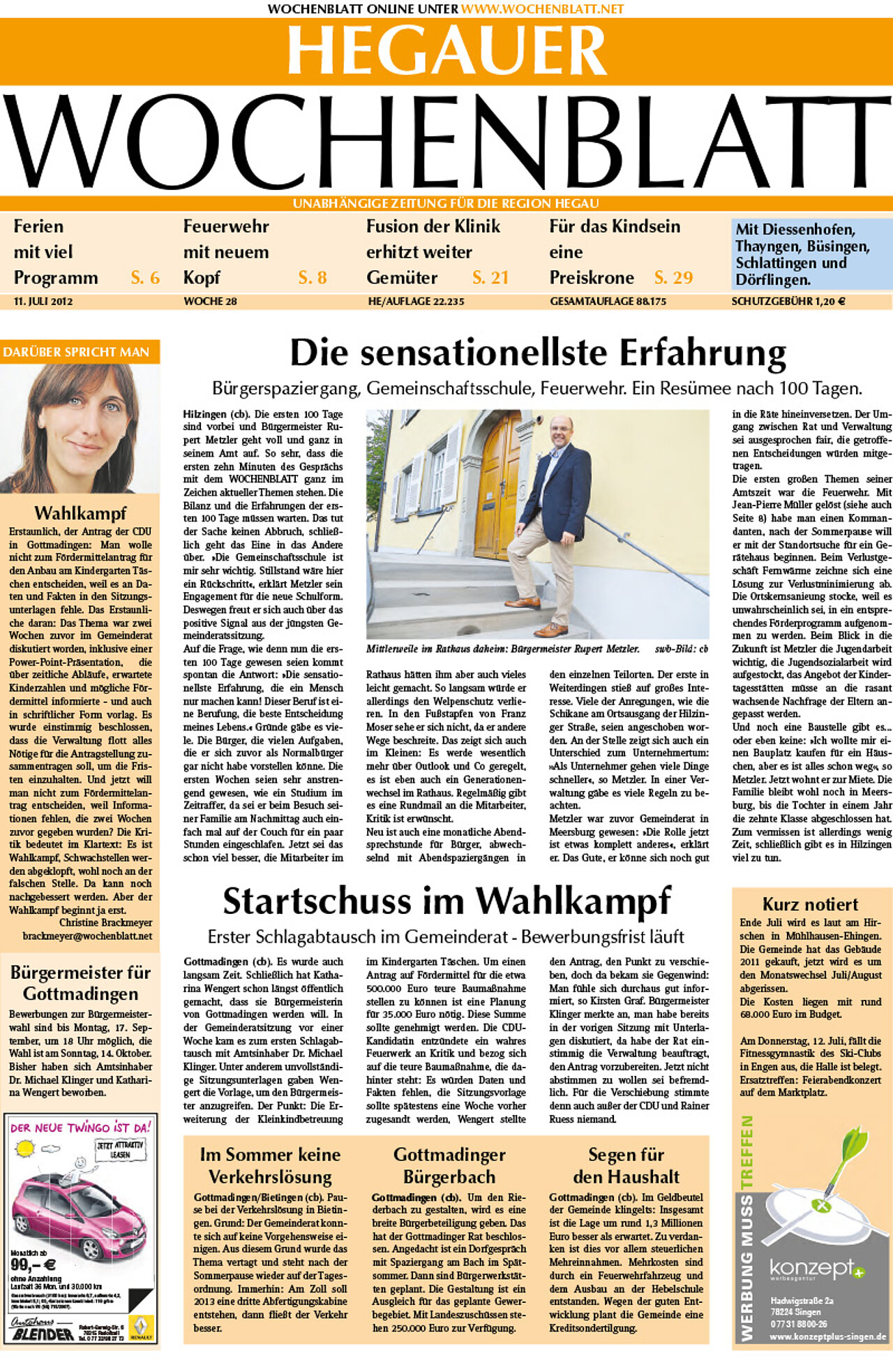 Ausgabe 28 vom 11. Juli 2012
