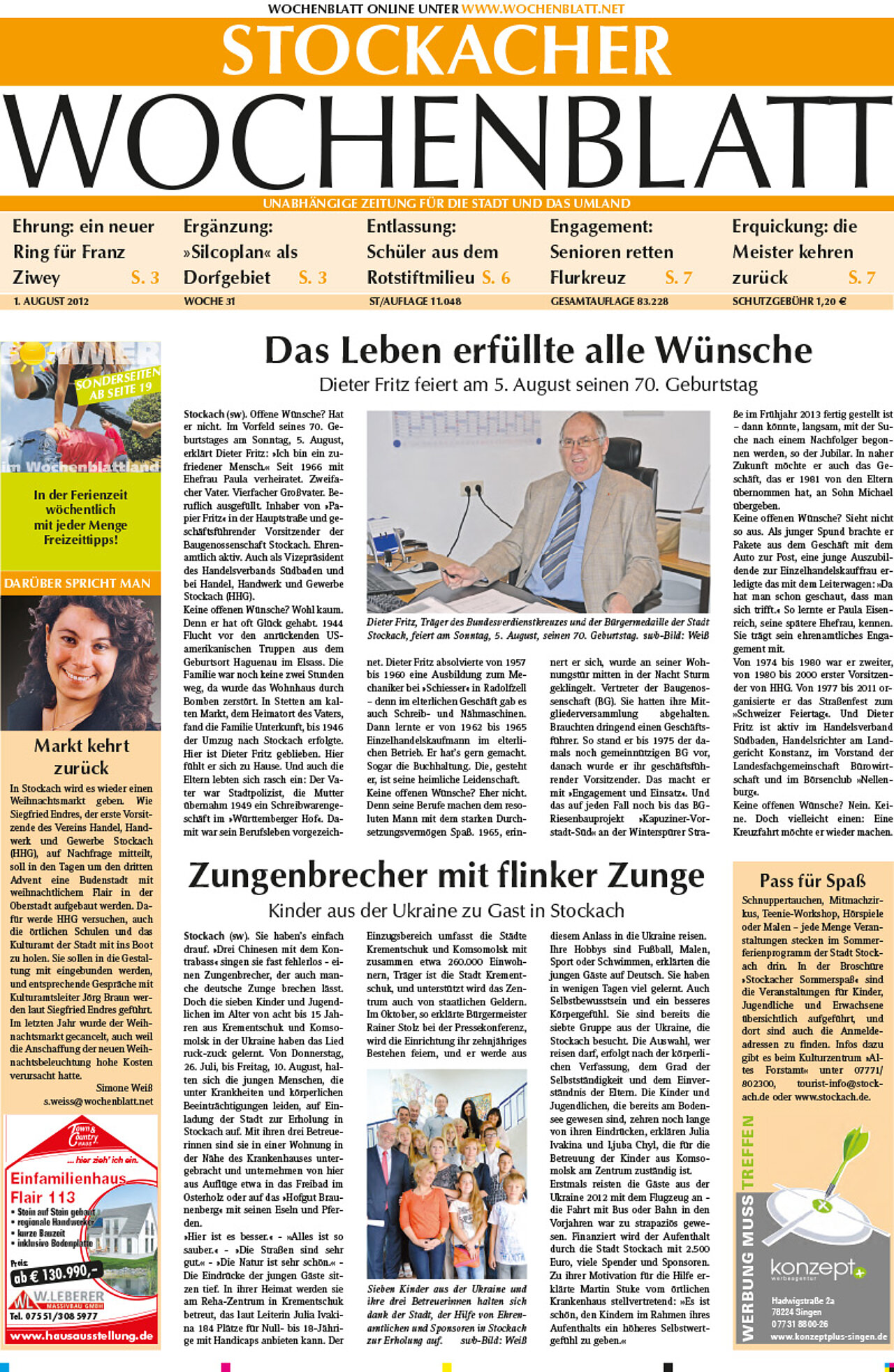 Ausgabe 31 vom 01. August 2012