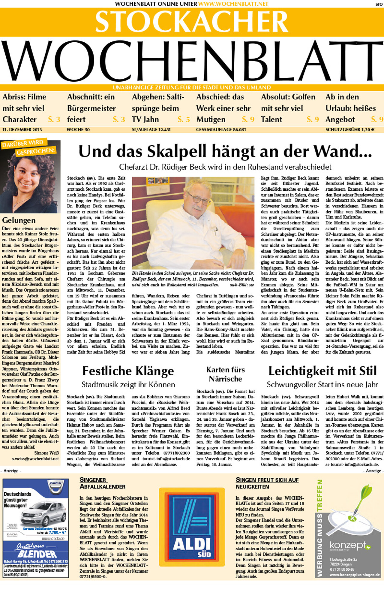 Ausgabe 50 vom 11. Dezember 2013