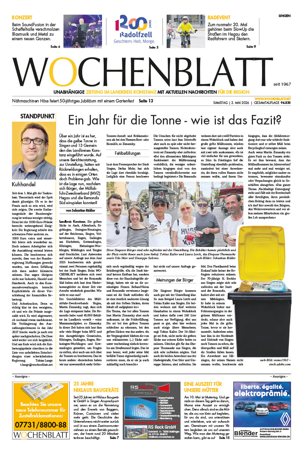 Ausgabe 18 vom 2. Mai 2026