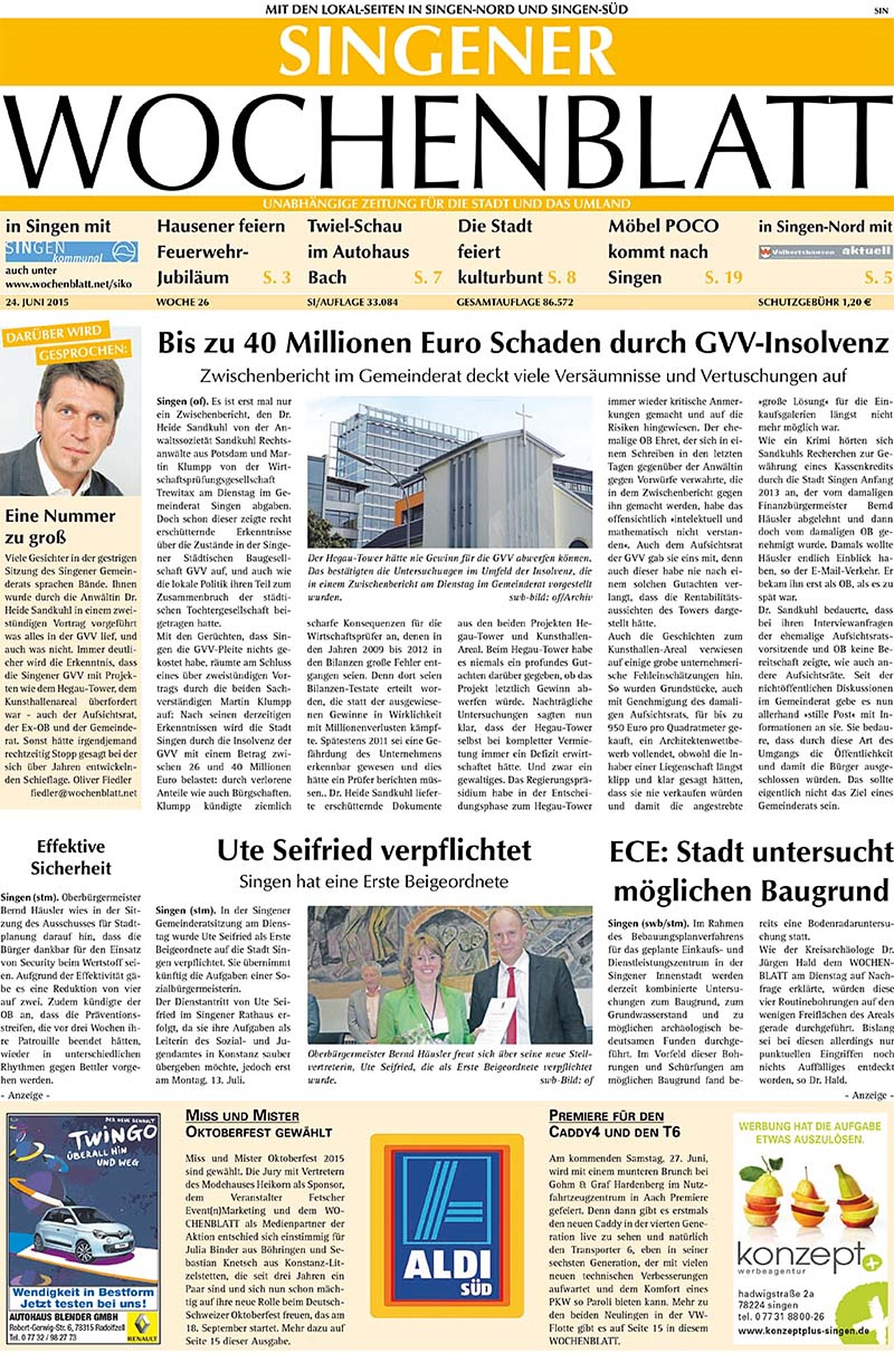 Ausgabe 26 vom 24. Juni 2015