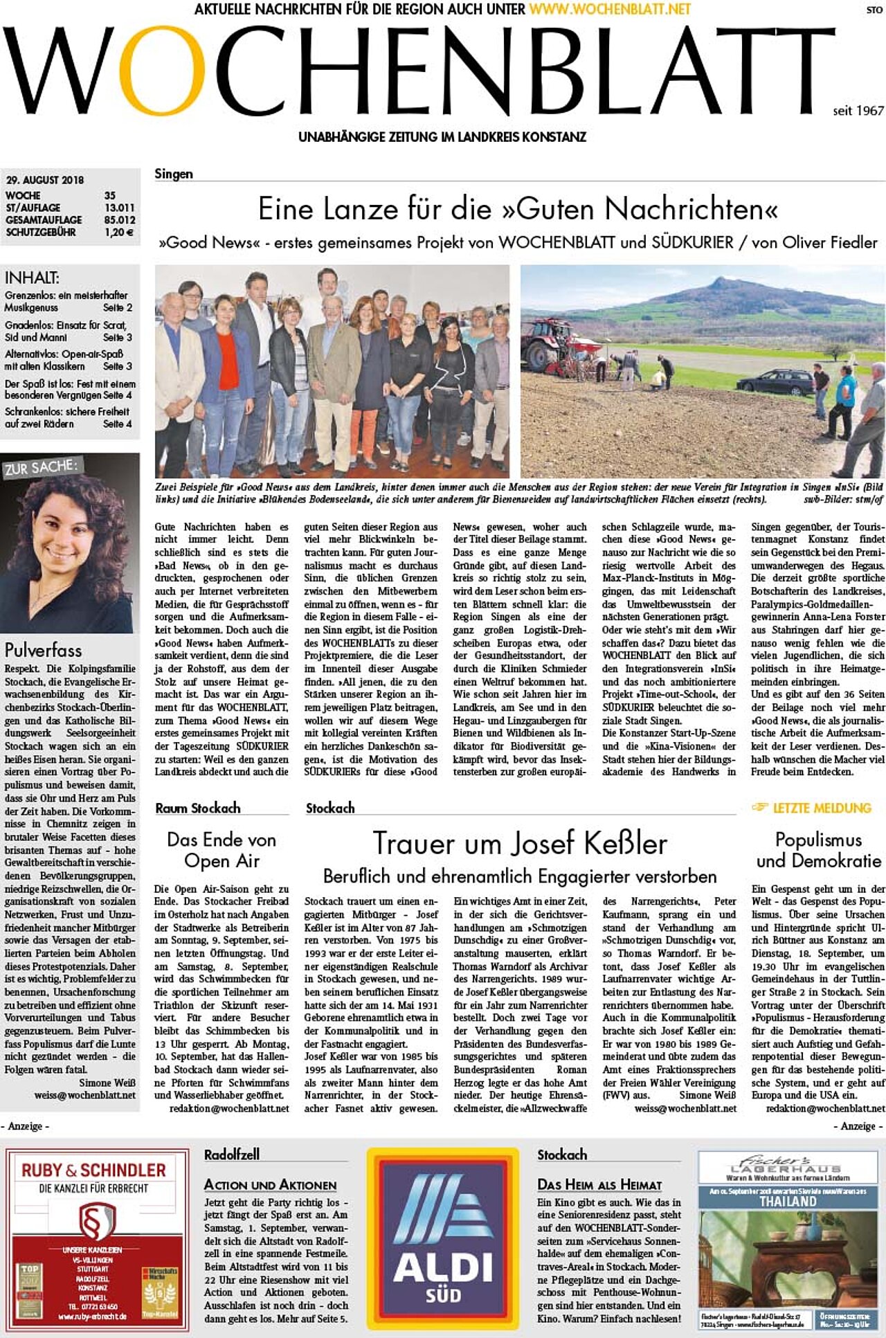 Ausgabe 35 vom 29. August 2018