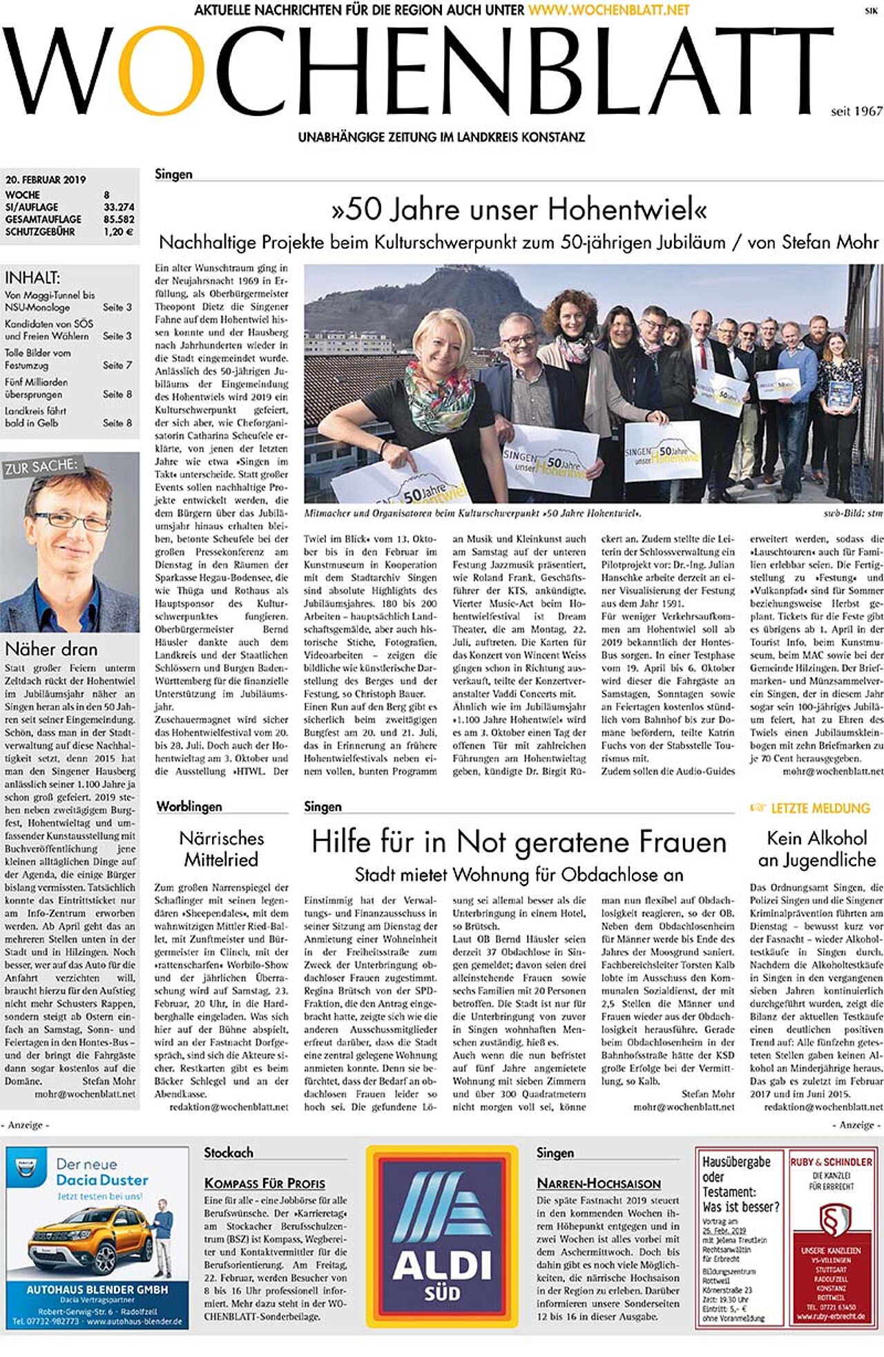 Ausgabe 08 vom 20. Februar 2019