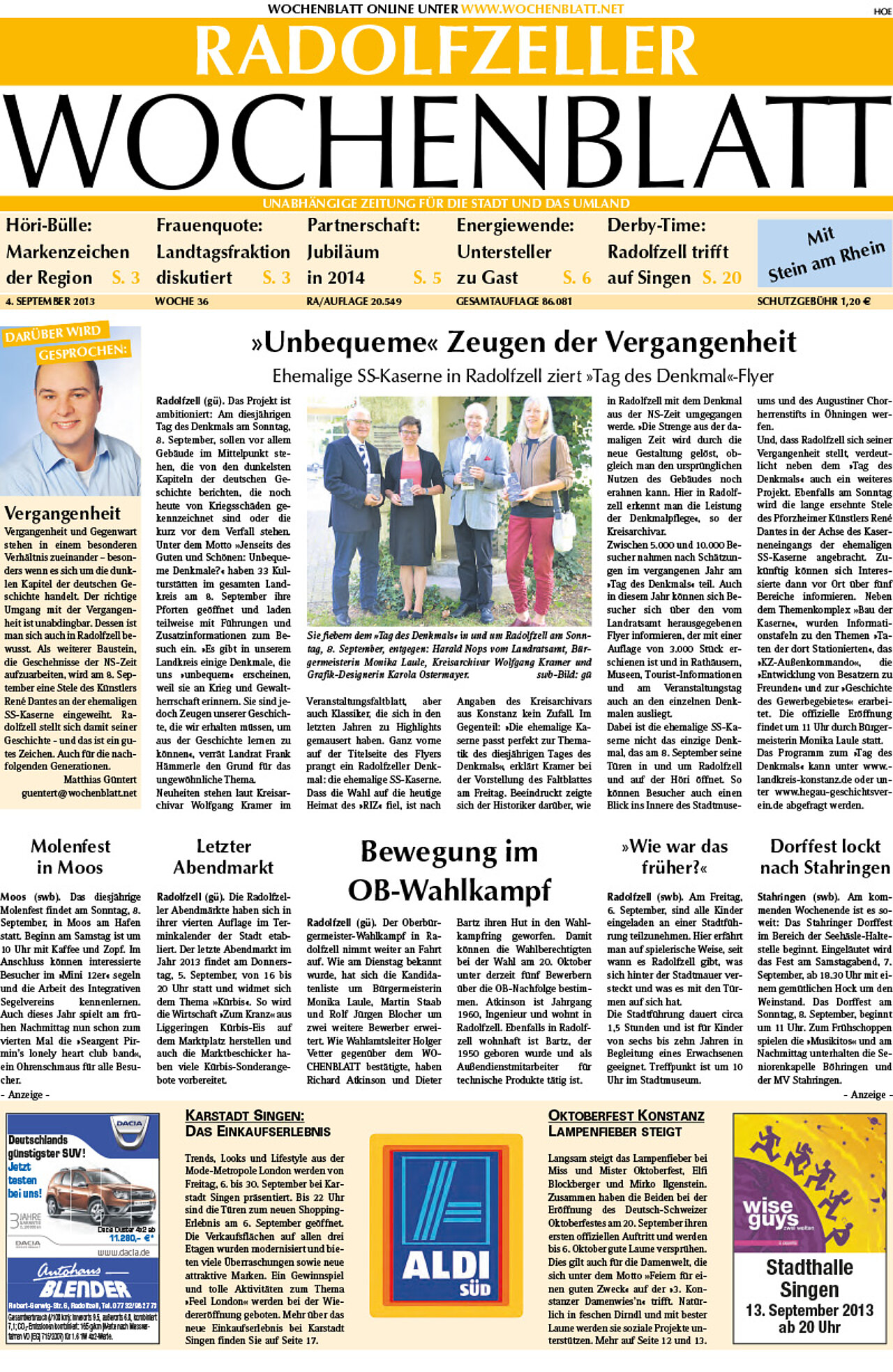 Ausgabe 36 vom 04. September 2013